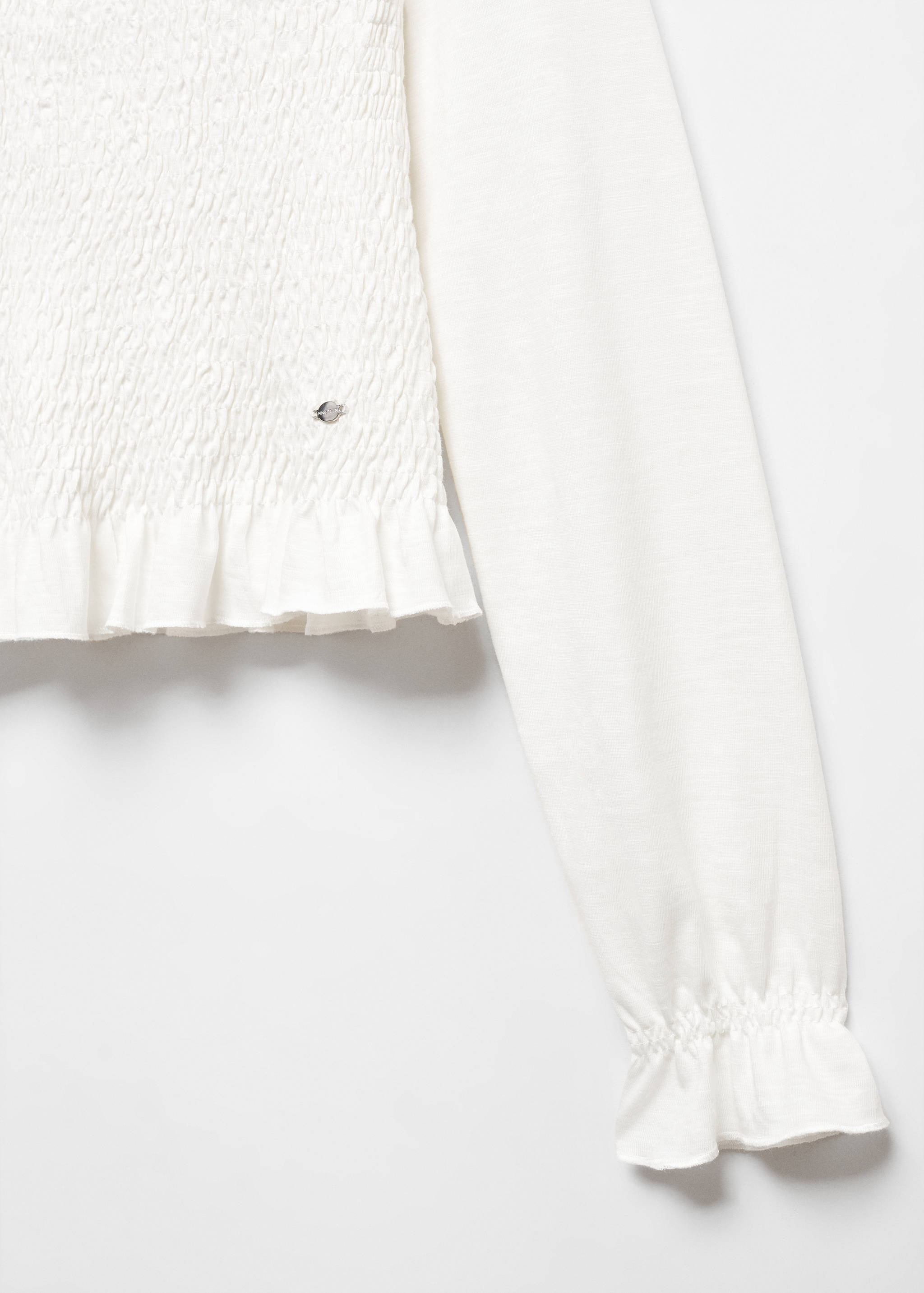 Long-sleeved t-shirt with ruffles - Details of the article 8