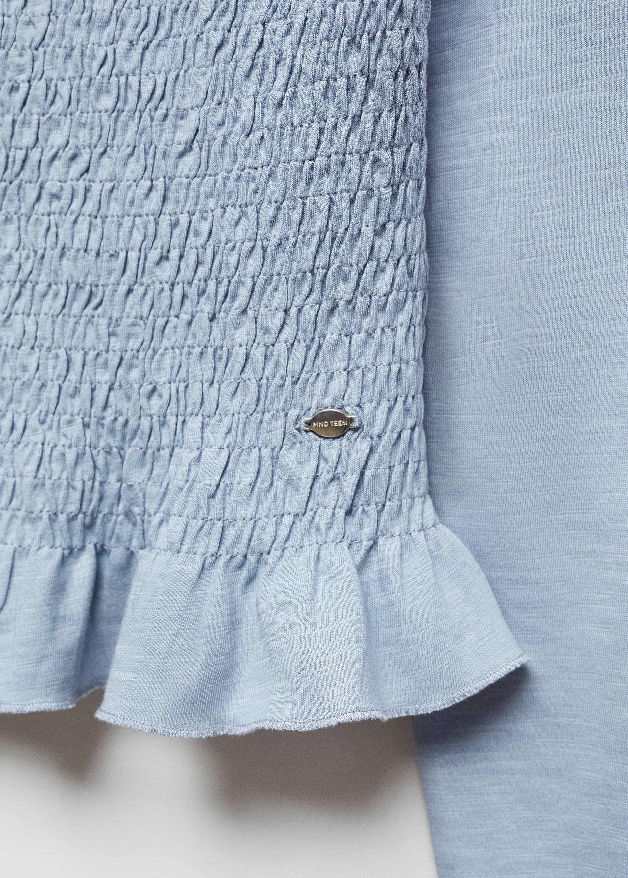 Long-sleeved t-shirt with ruffles - Details of the article 8