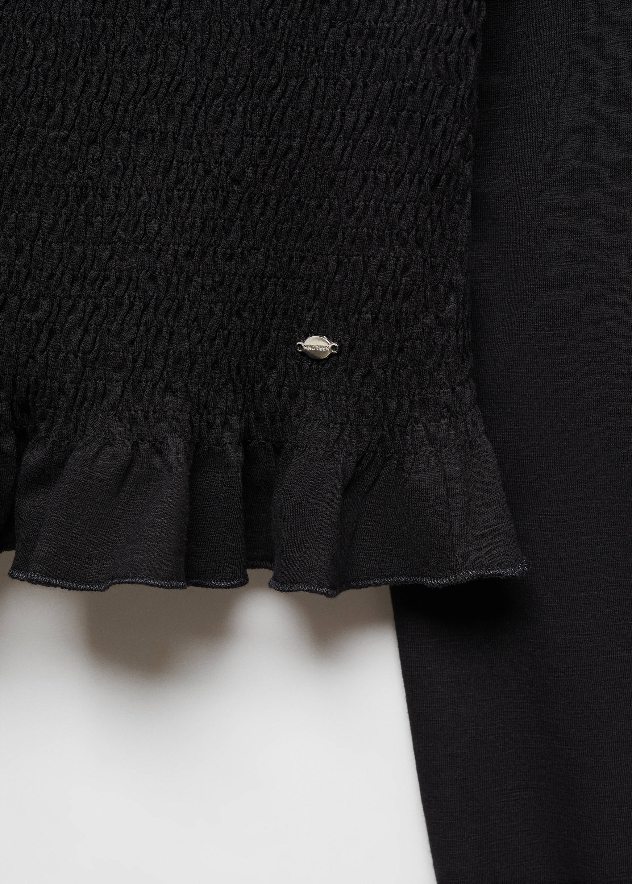 Long-sleeved t-shirt with ruffles - Details of the article 8