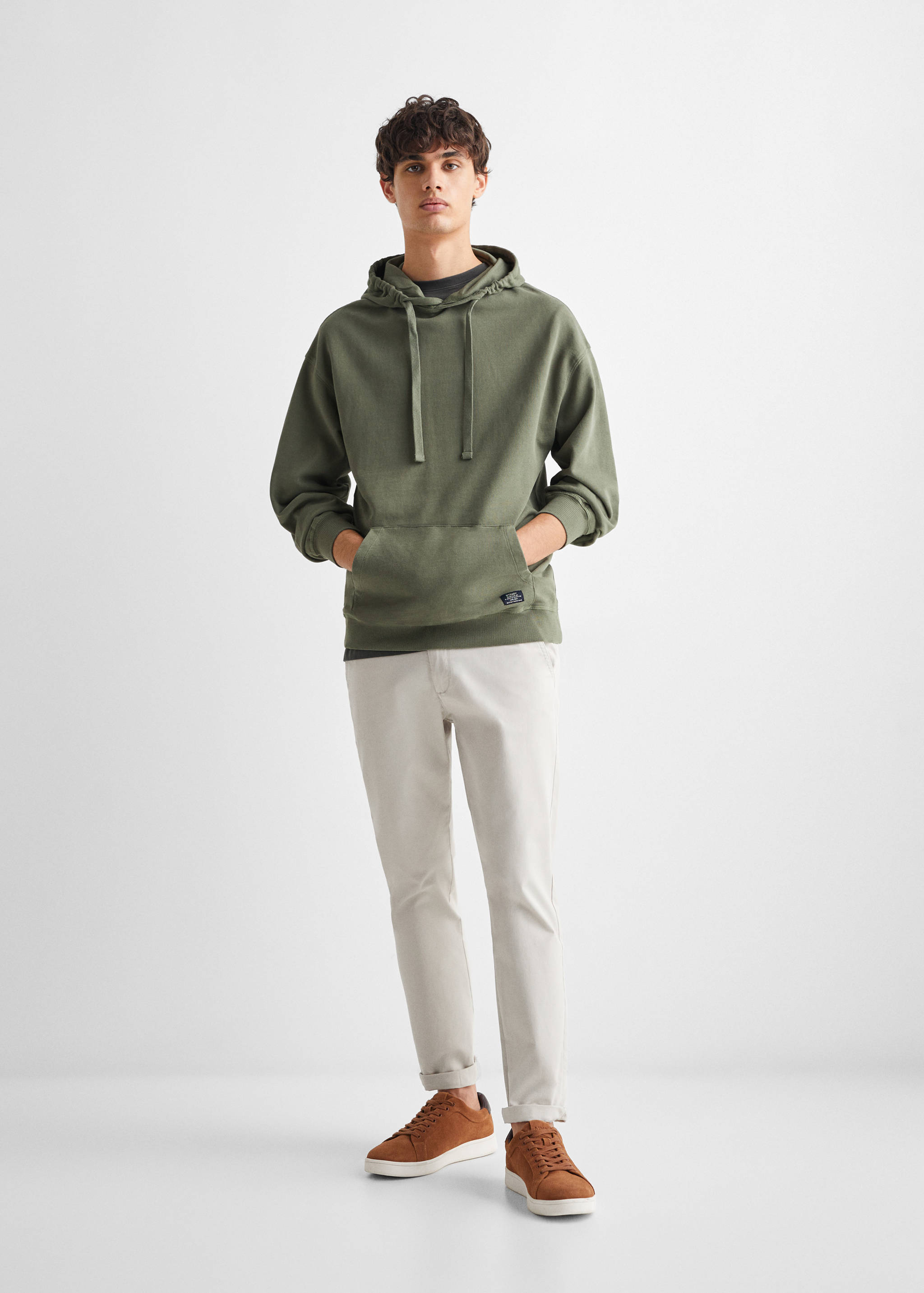 Sweat-shirt capuche unisexe - Plan général