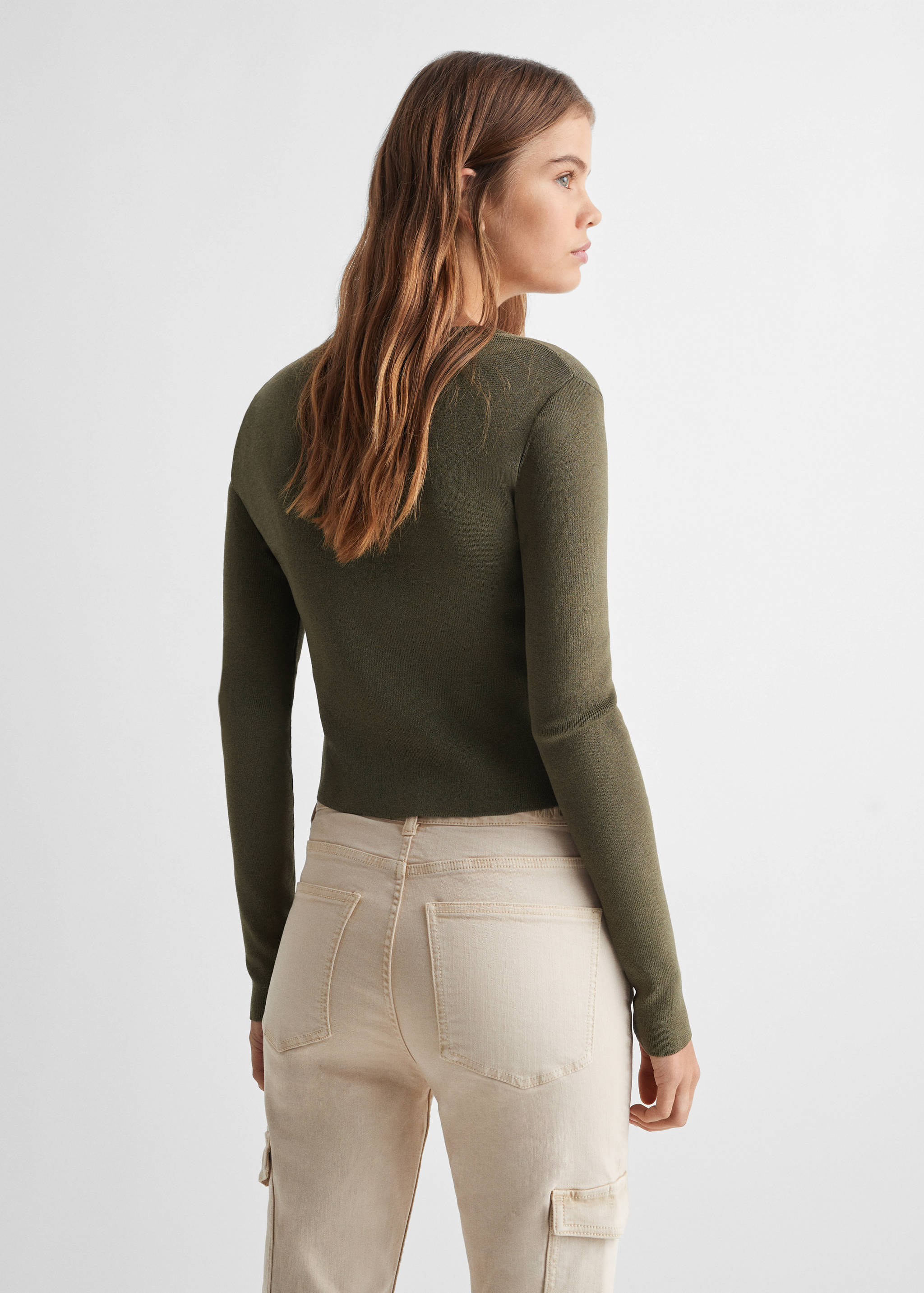 Fine-knit sweater - Reverse of the article