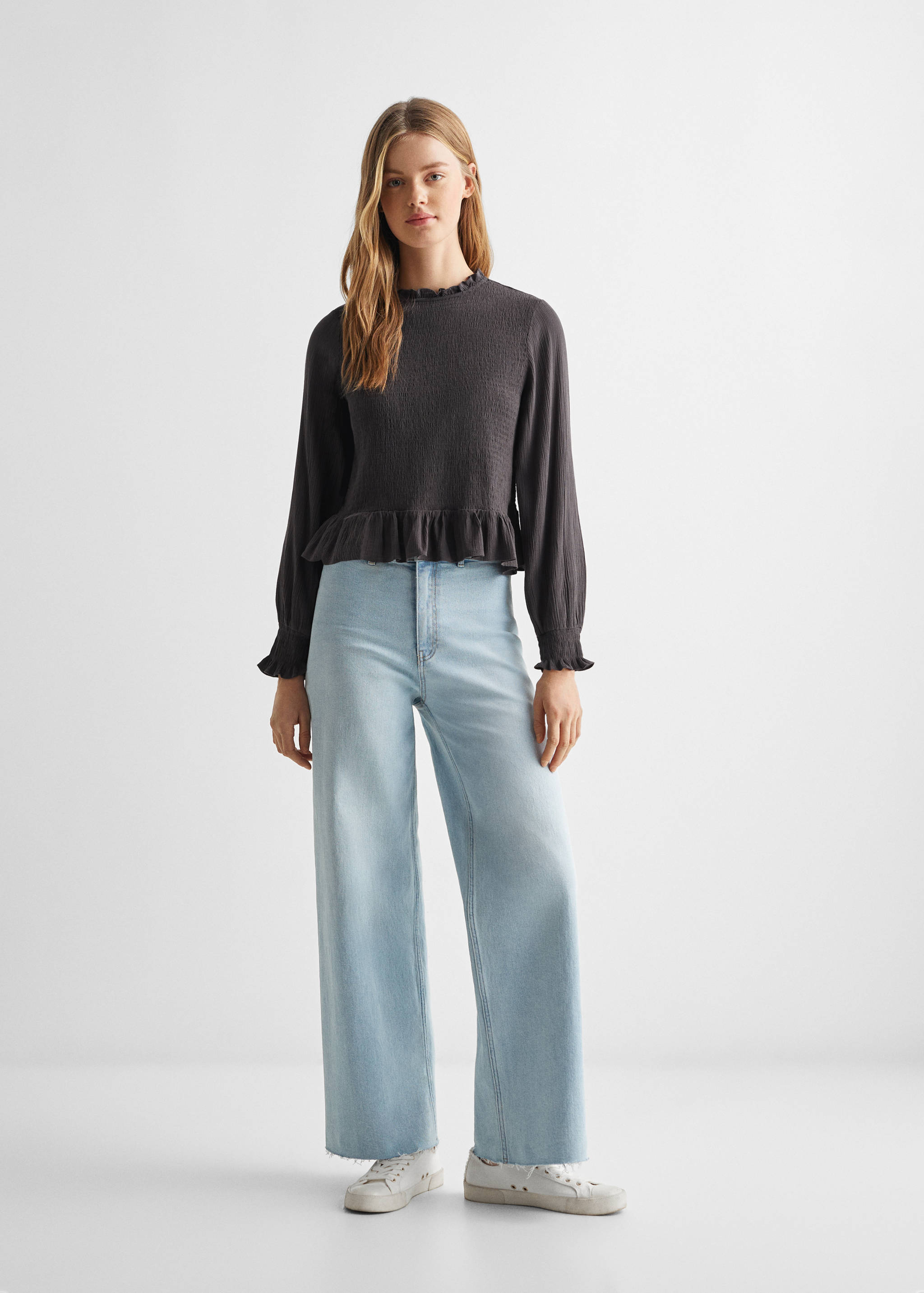 Blouse fluide froncée - Plan général