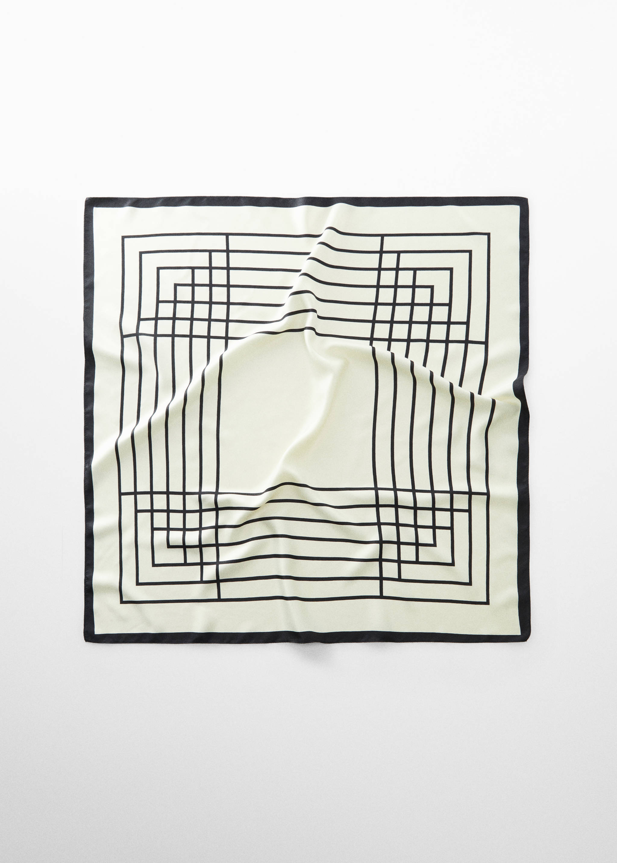 Foulard imprimé géométrique - Article sans modèle