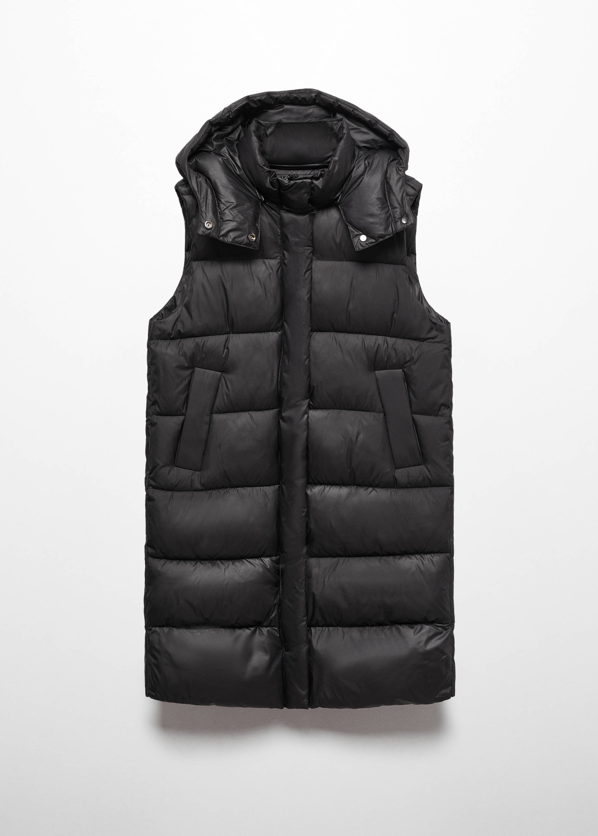 Quilted gilet with hood - Article without model