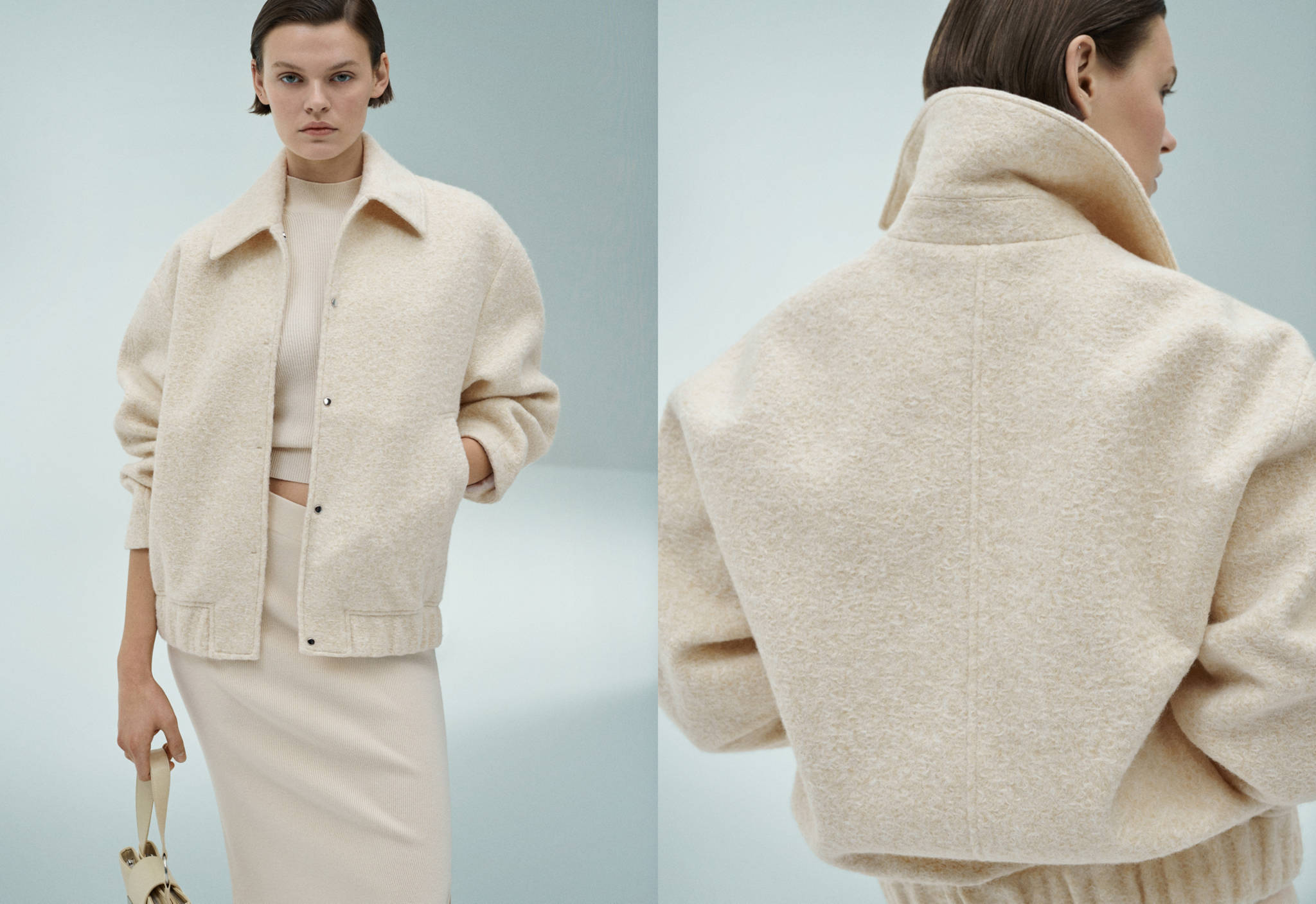 Oversized bomber jacket - Panoramic plane