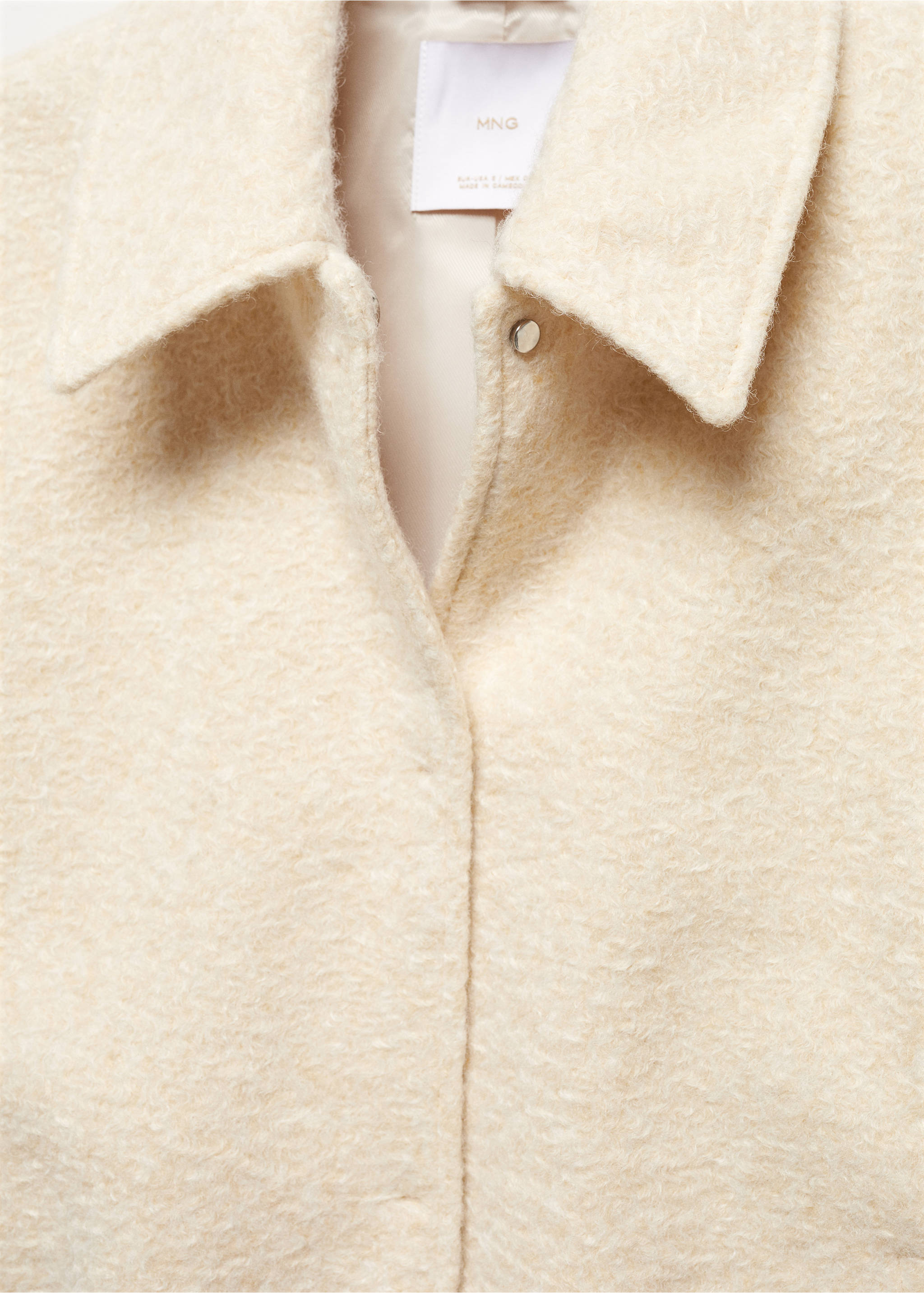 Chaqueta bomber oversize - Detalle del artículo 8, Amarillo pastel. Ref: 67043263-00.