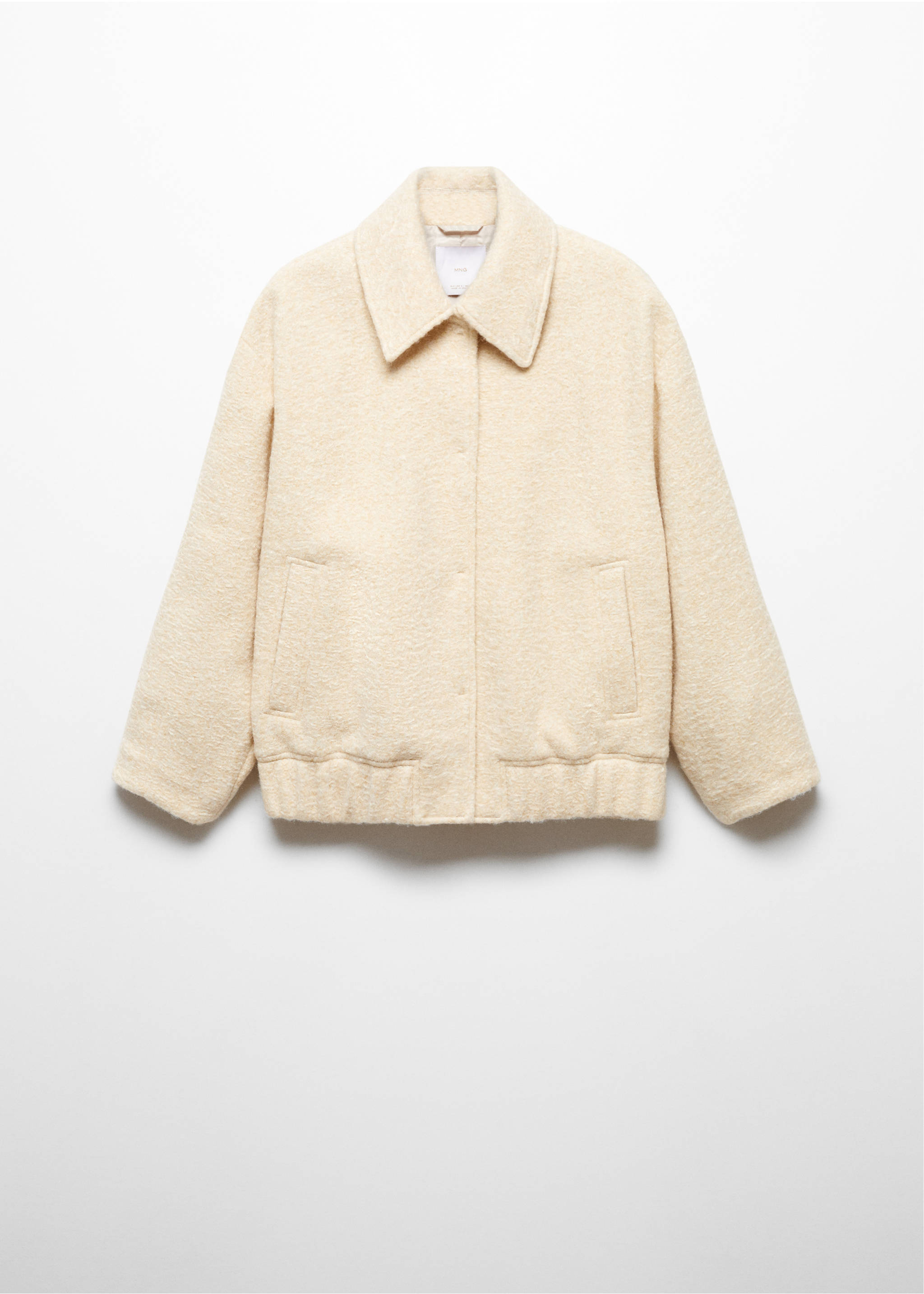 Chaqueta bomber oversize - Artículo sin modelo, Amarillo pastel. Ref: 67043263-00.