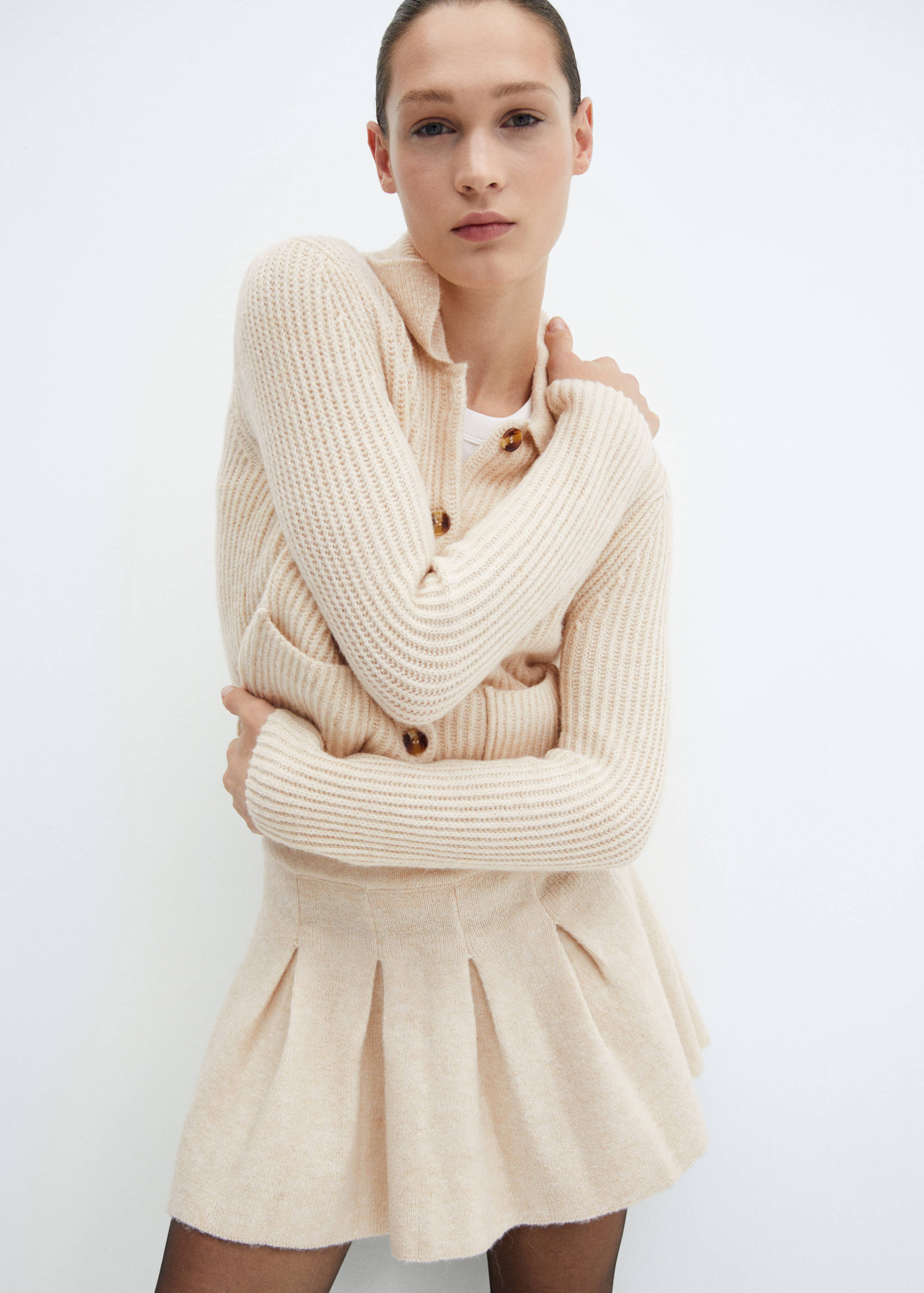 Knitted panel skirt - Details of the article 2