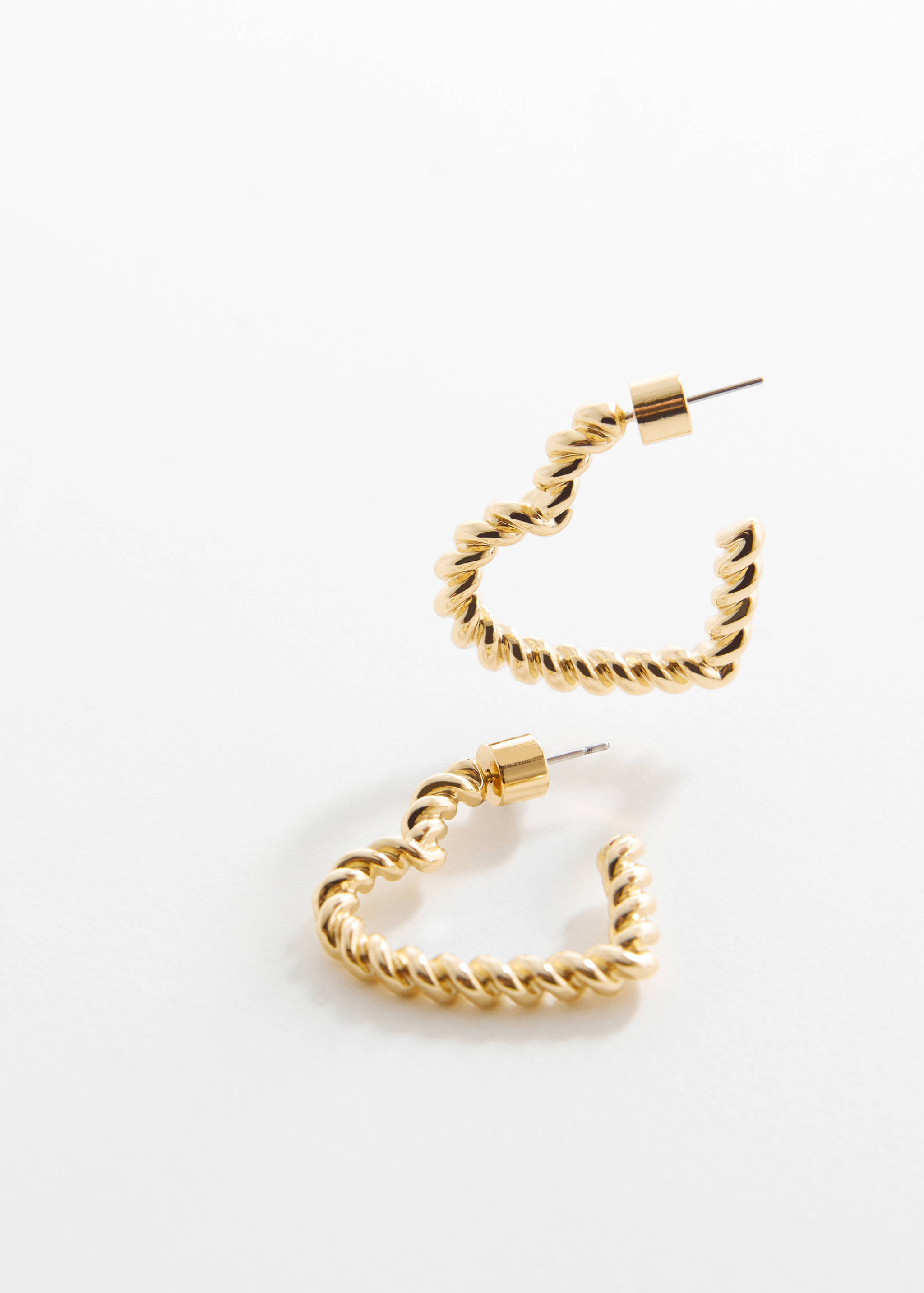 Heart-shape earrings - Medium plane