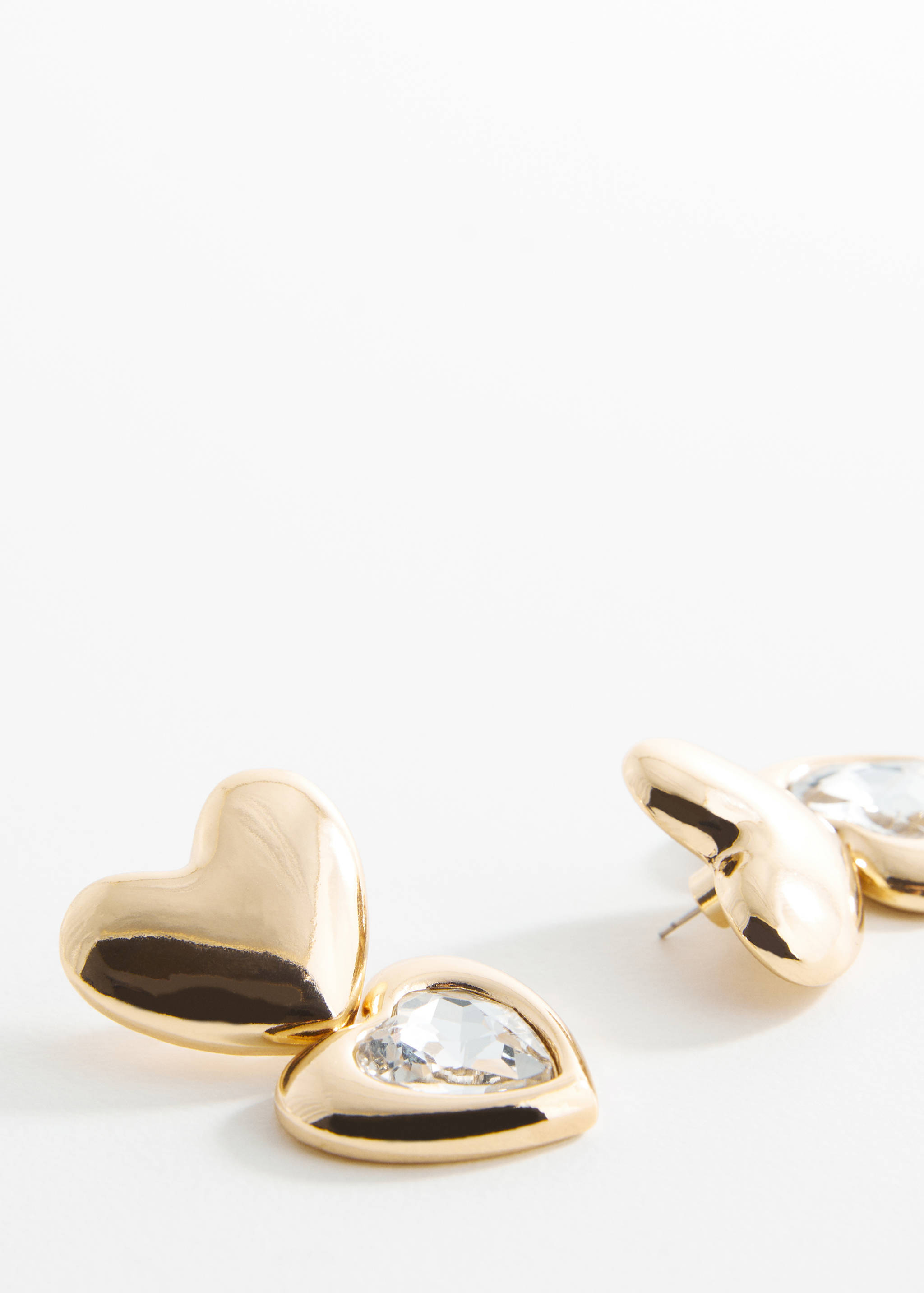 Crystal heart earrings - Details of the article 1