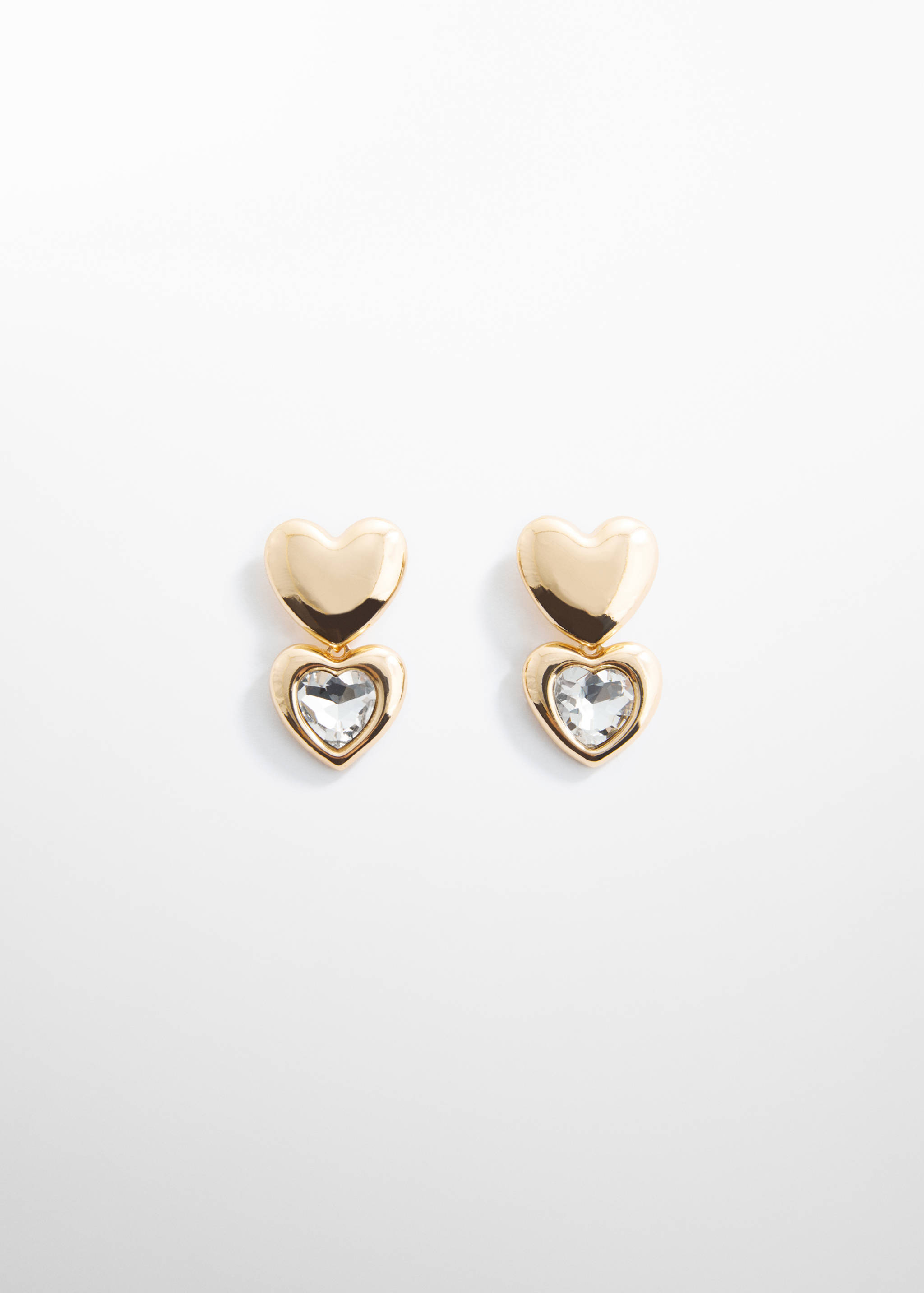 Crystal heart earrings - Article without model