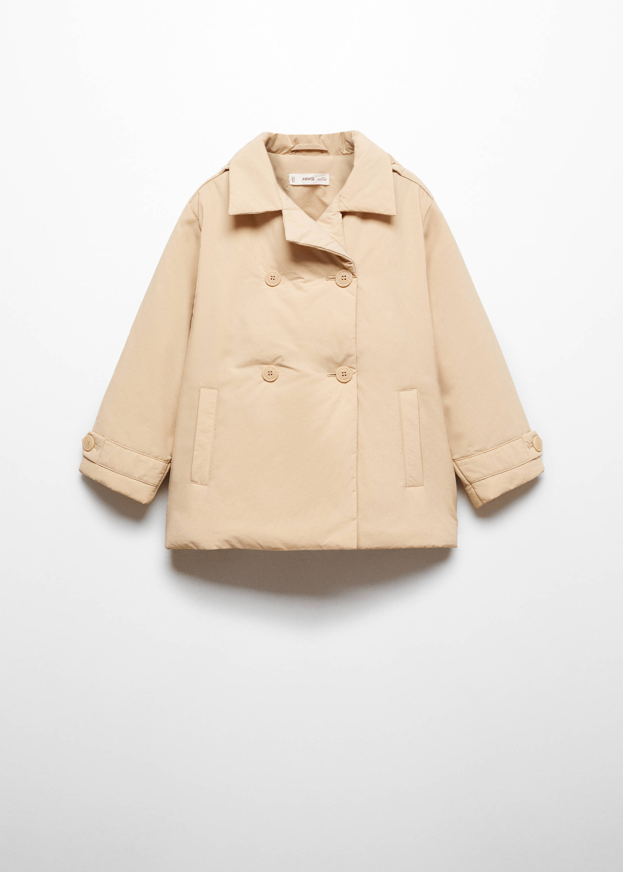 Anoraque com abotoadura dupla - Artigo sem modelo