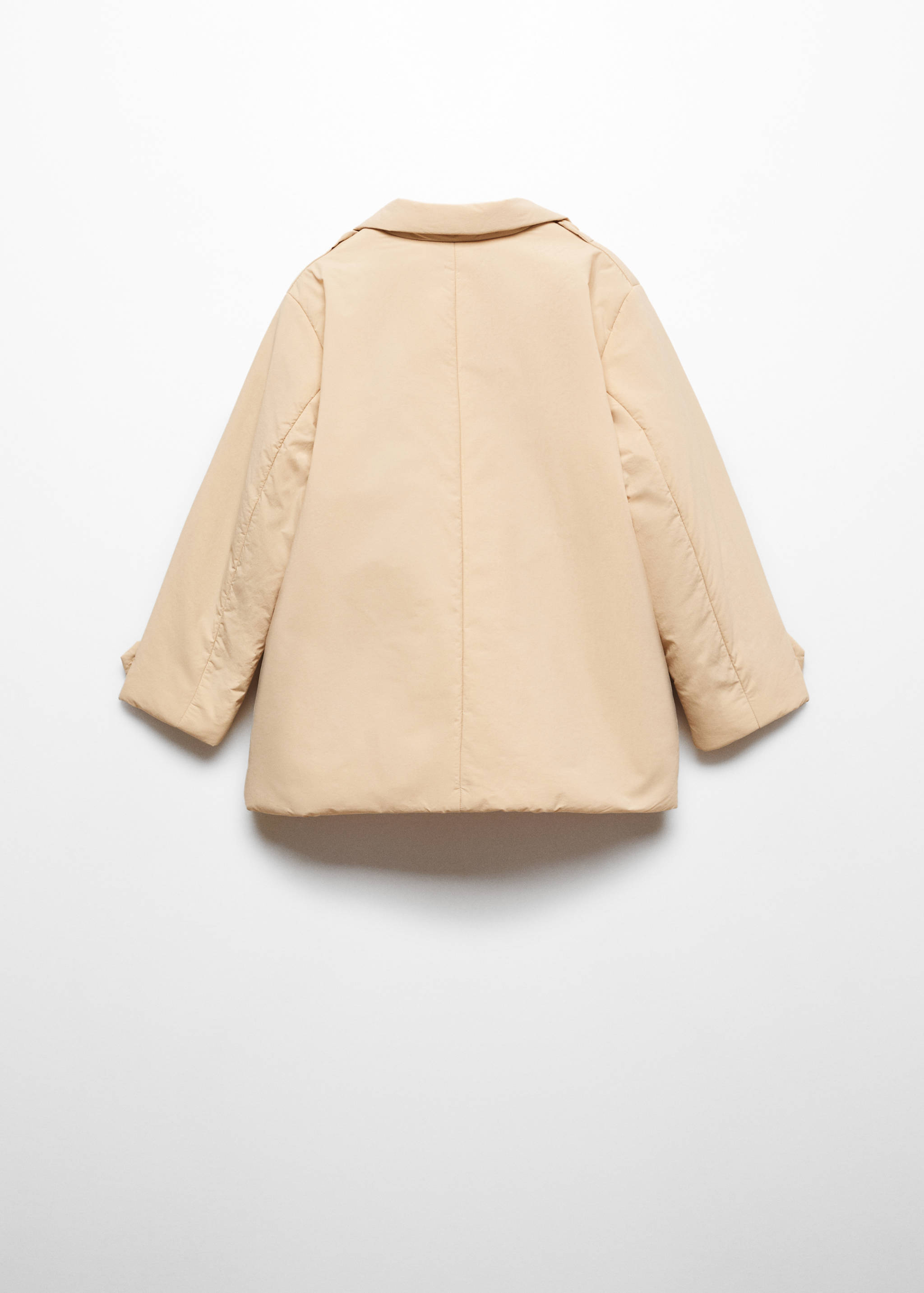 Anoraque com abotoadura dupla - Verso do artigo