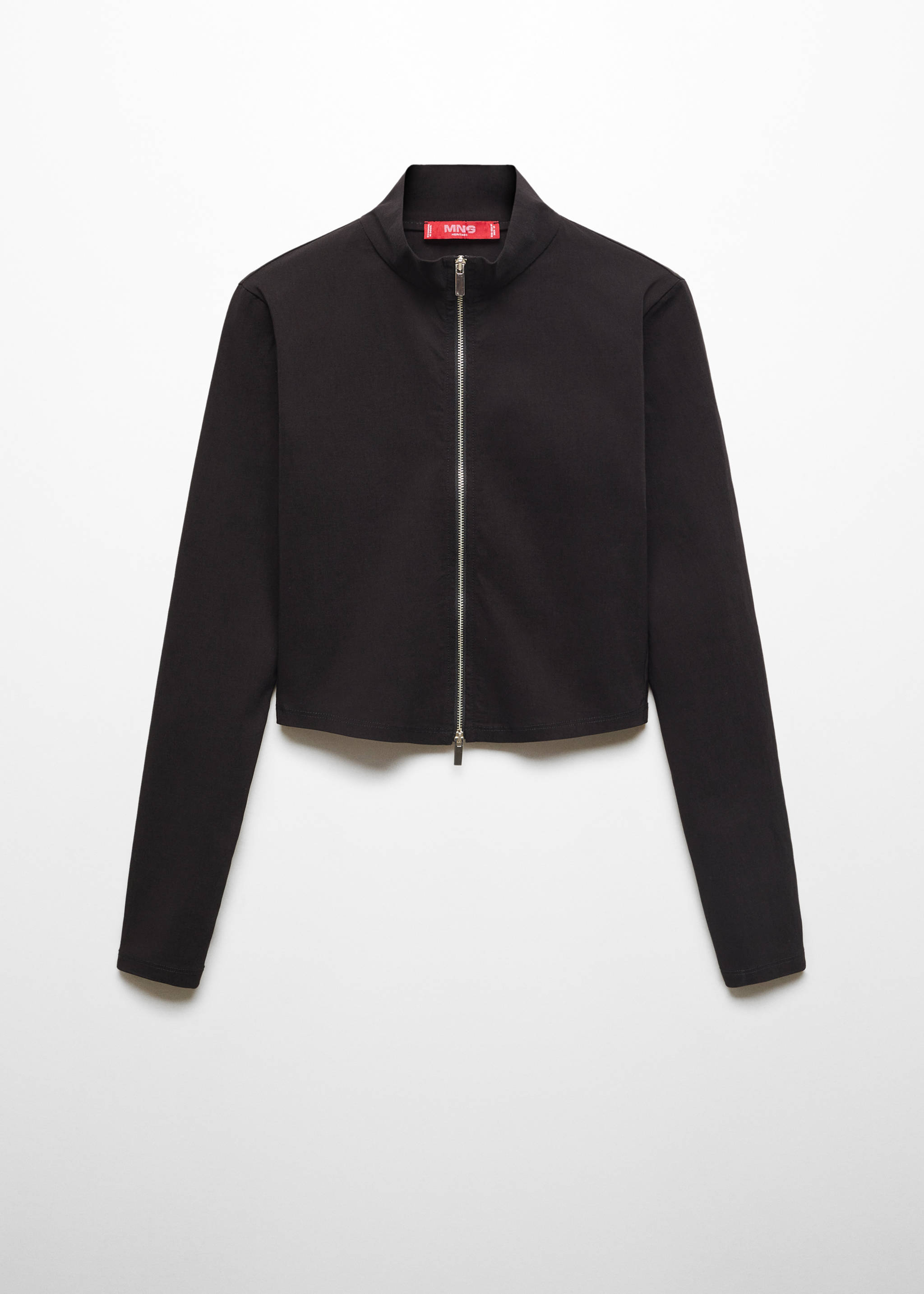 Chaqueta crop cremallera - Artículo sin modelo