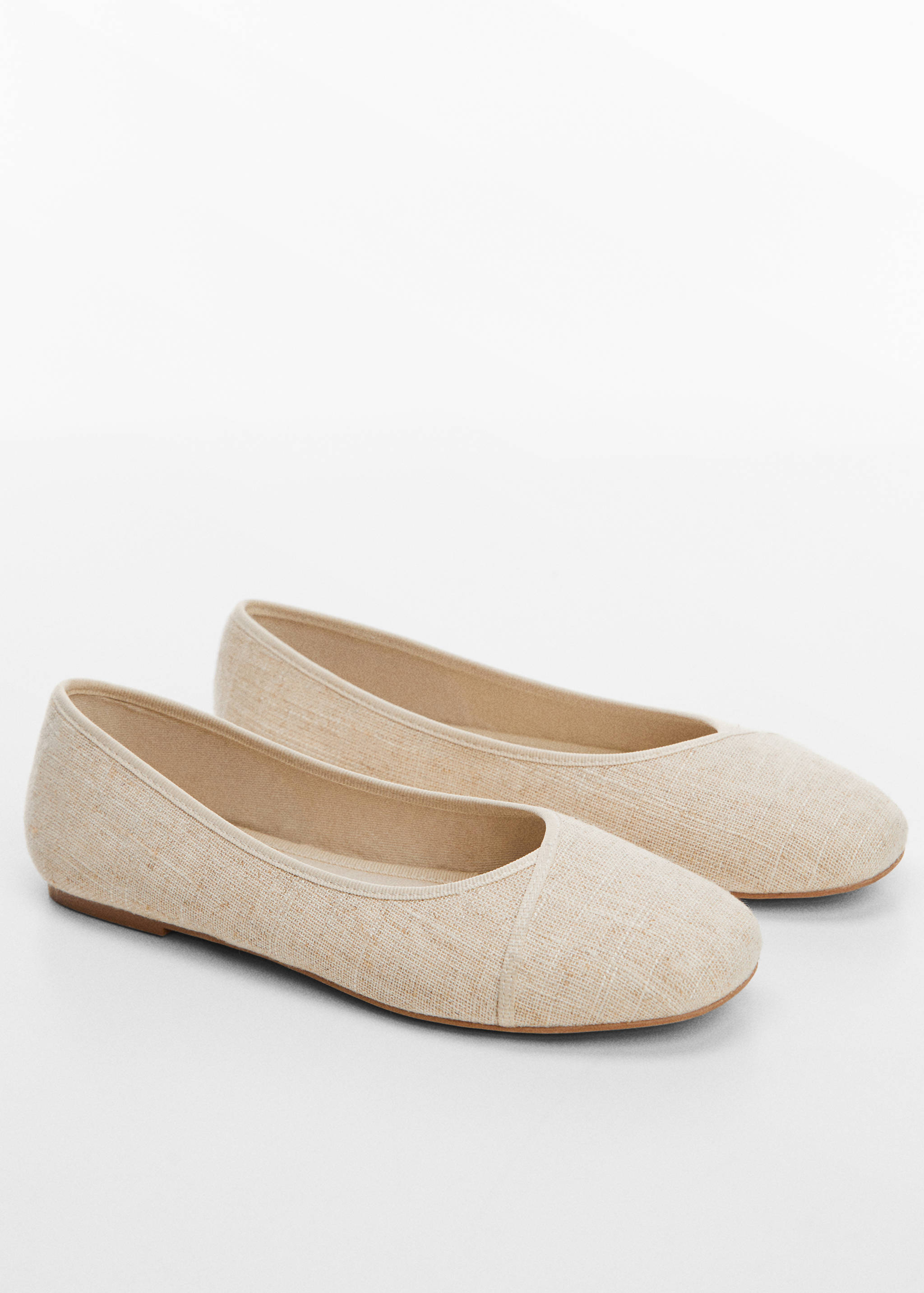Linen ballerinas - Medium plane