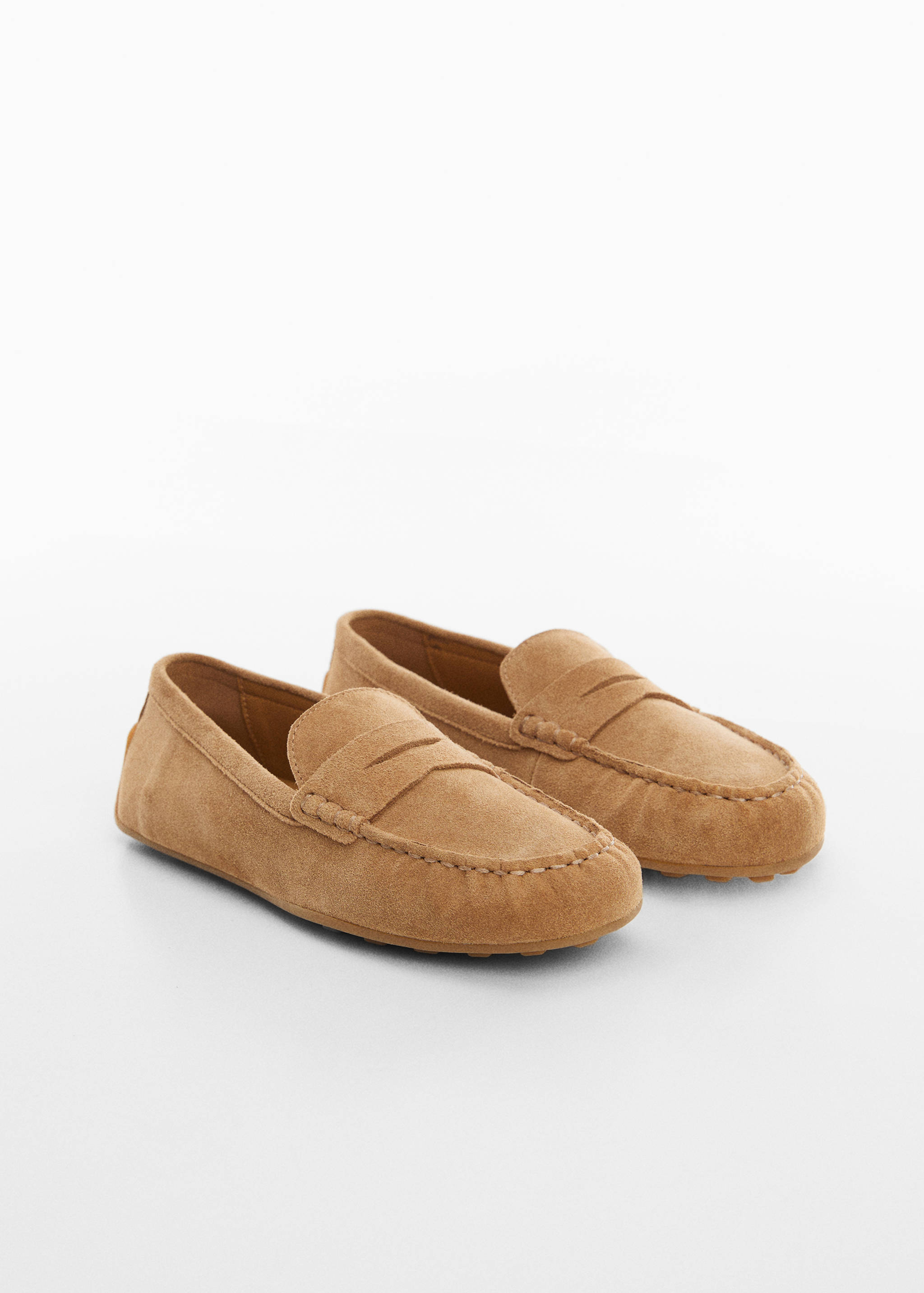 Suede leather loafers - Medium plane