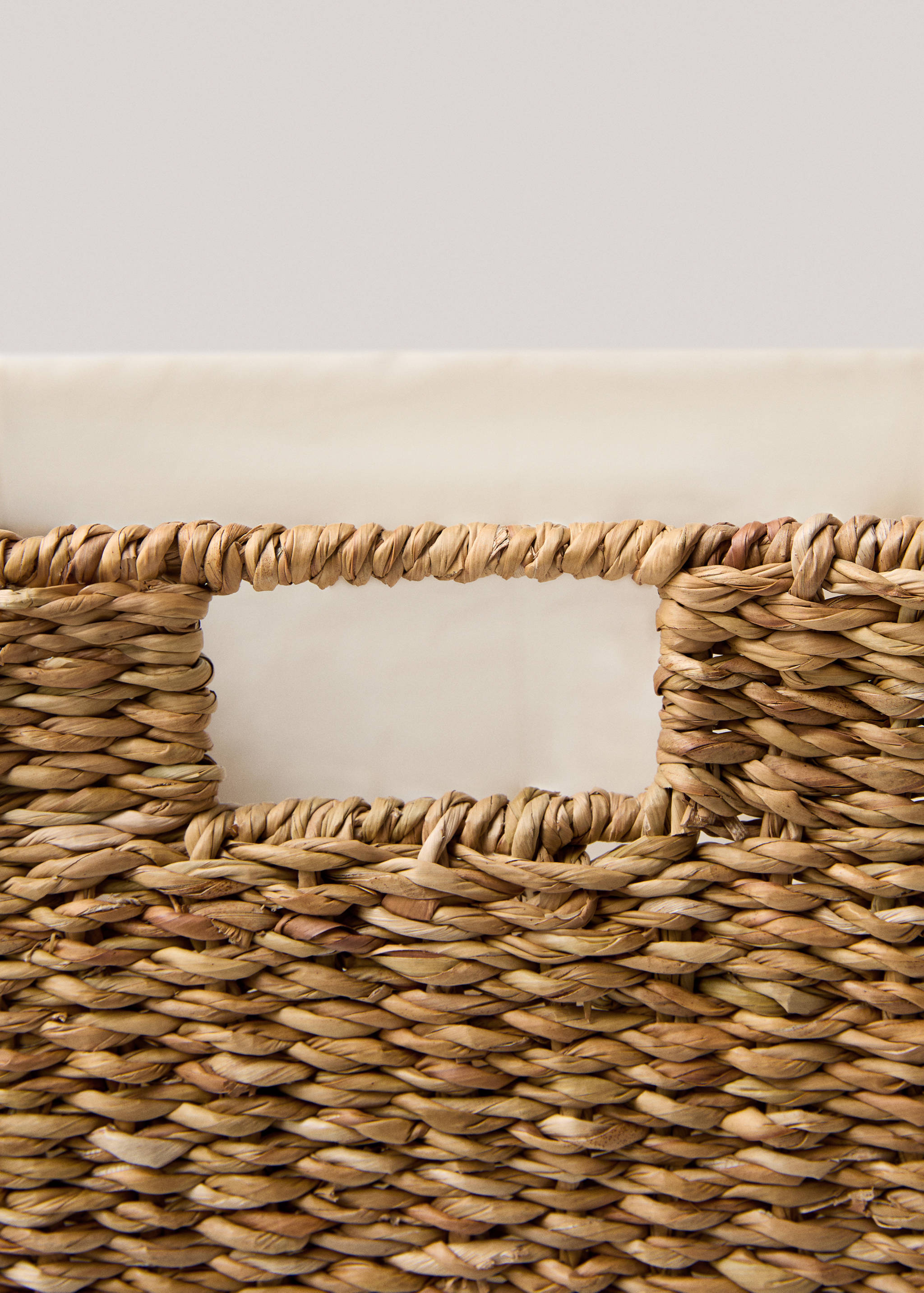 Natural fibre laundry basket 33x30x45cm - Details of the article 3