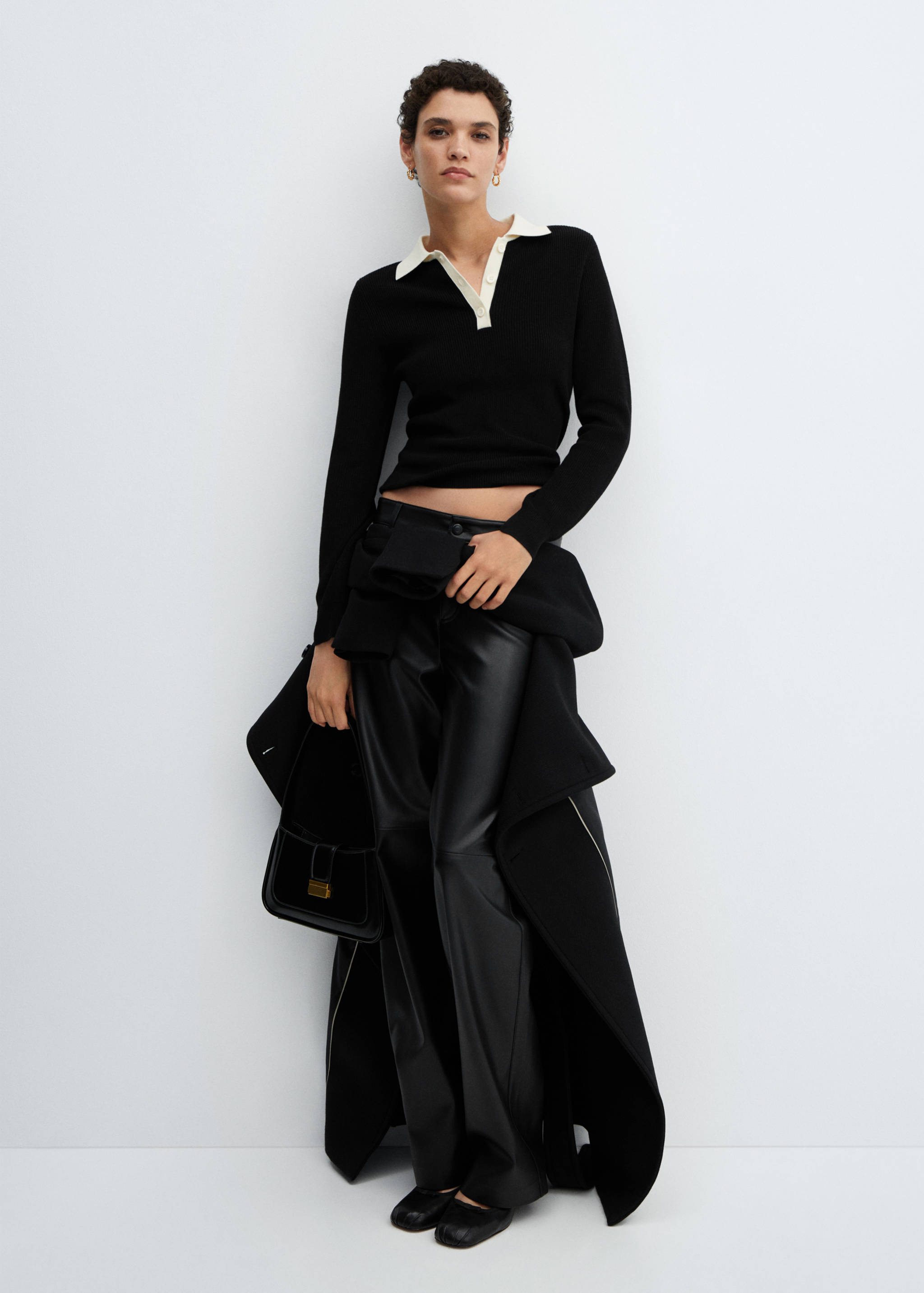 Pull-over maille col polo - Plan général