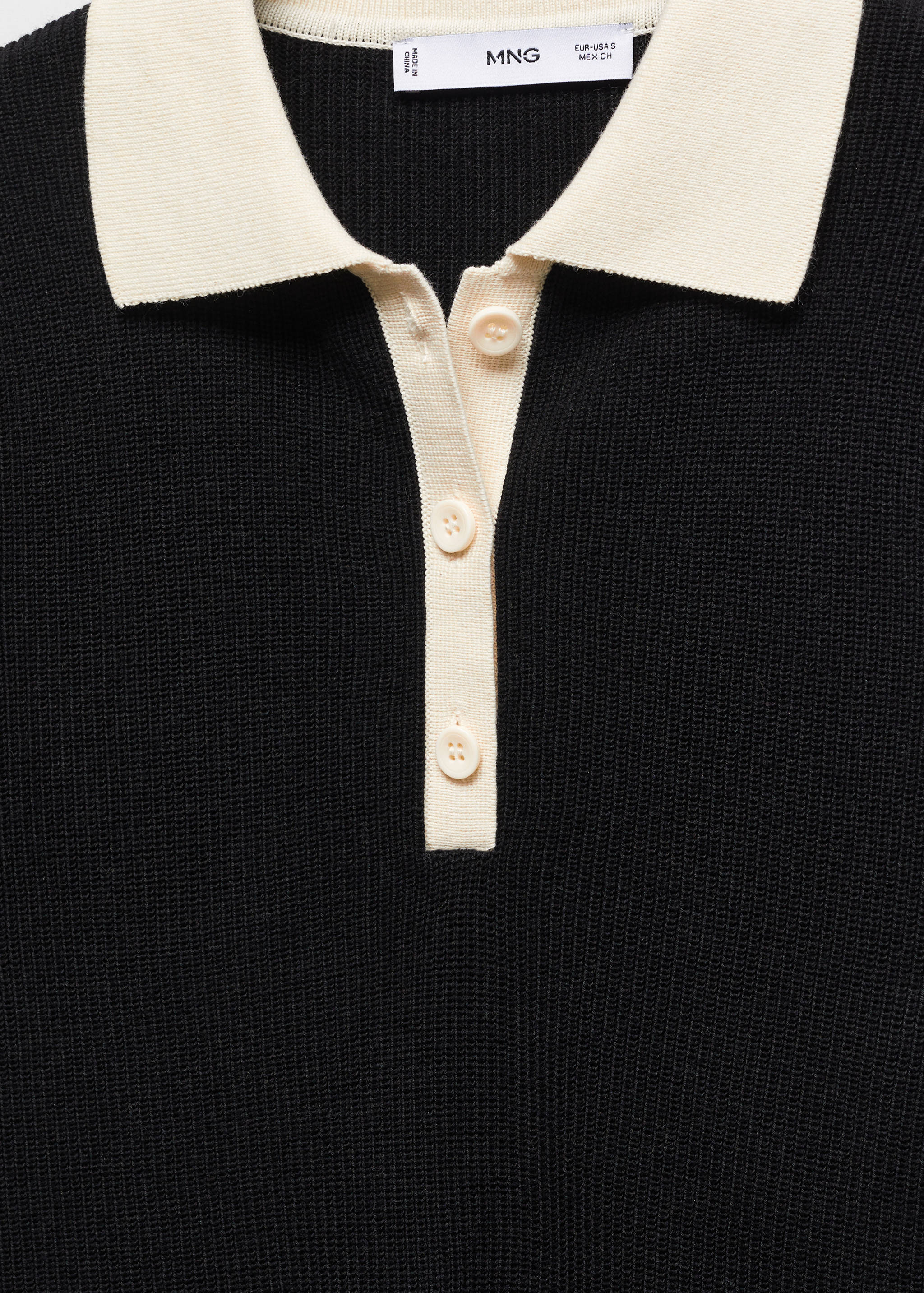 Pull-over maille col polo - Détail de l'article 8