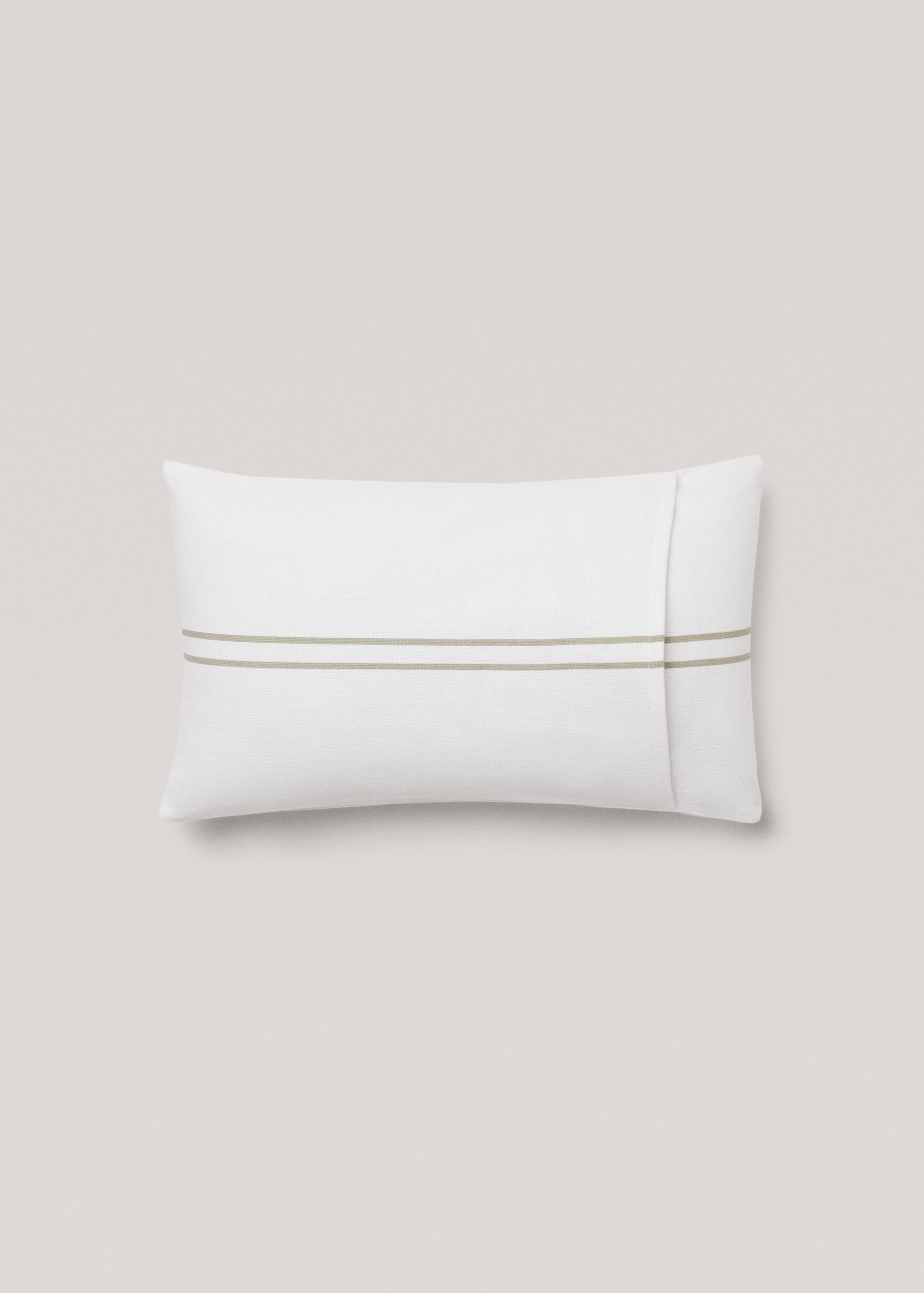 Stripes cotton cushion case 30x50cm - Details of the article 1