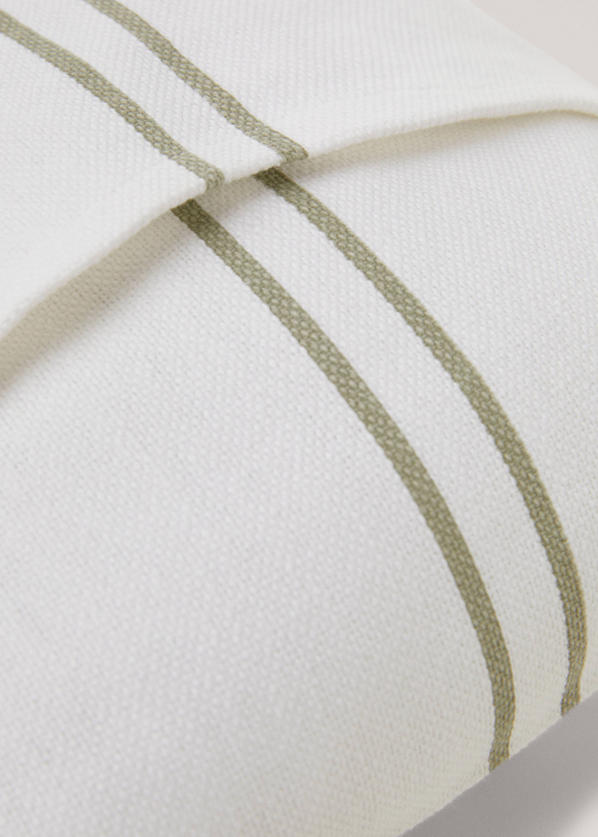 Stripes cotton cushion case 30x50cm - Details of the article 2