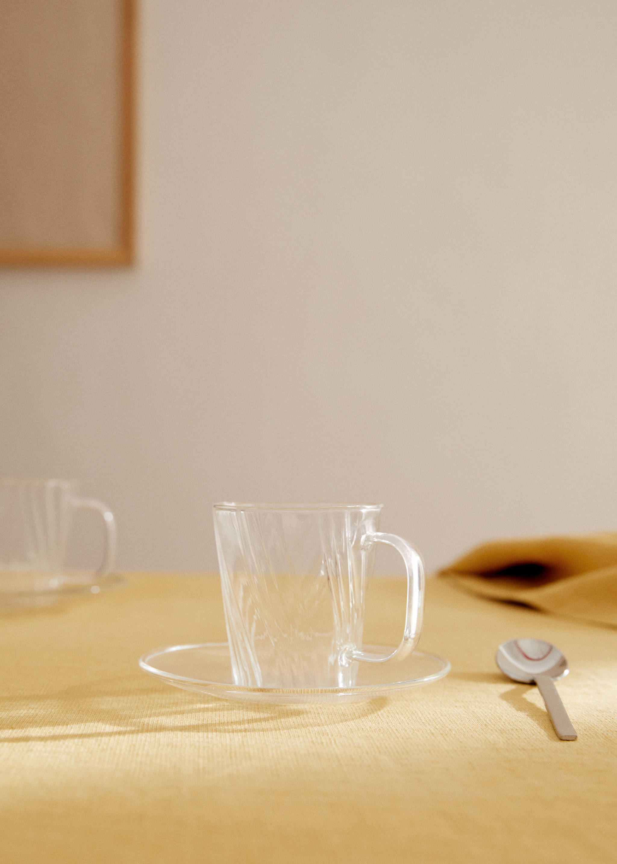 Embossed borosilicate mug 120ml - General plane