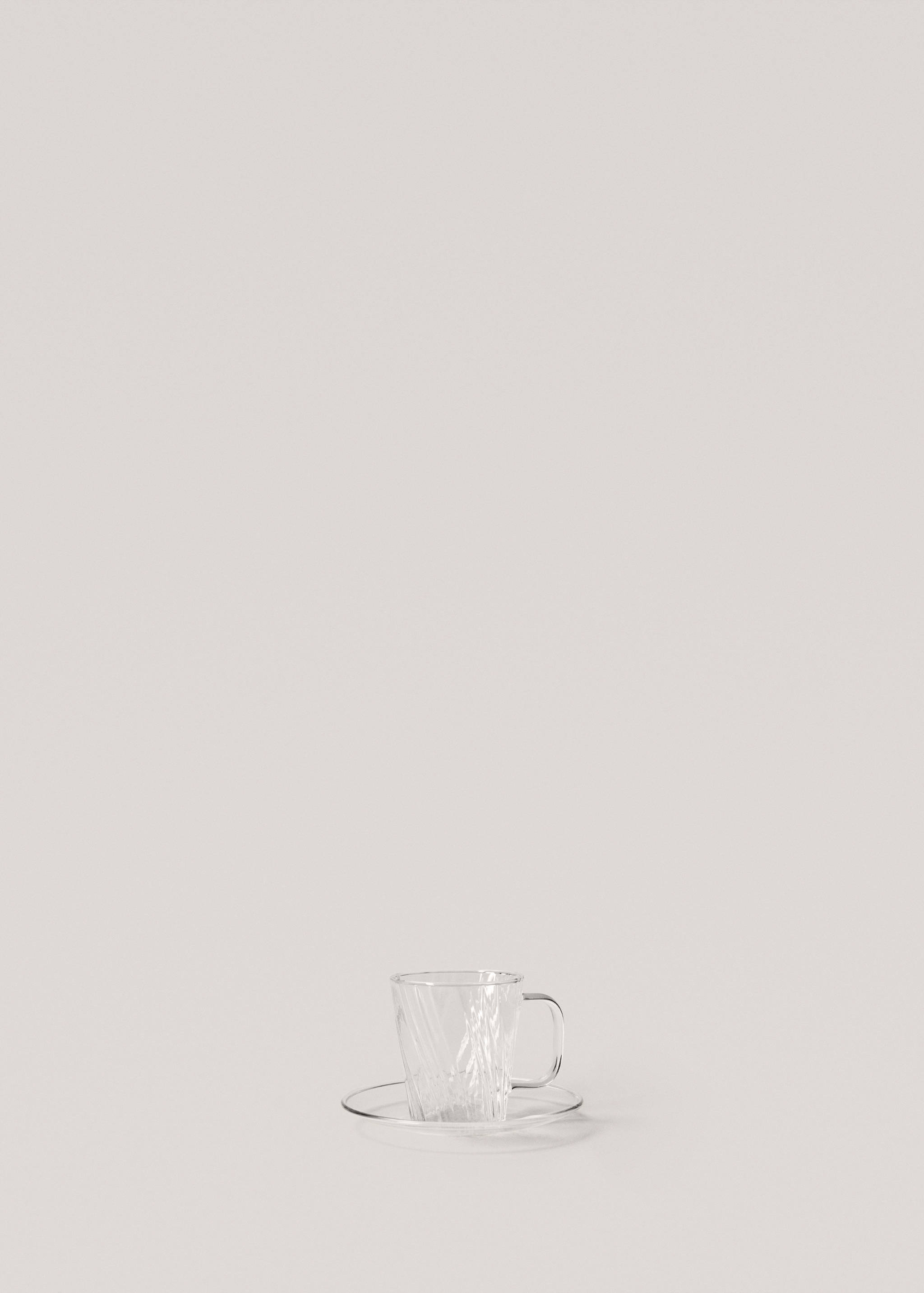 Embossed borosilicate mug 120ml - Article without model