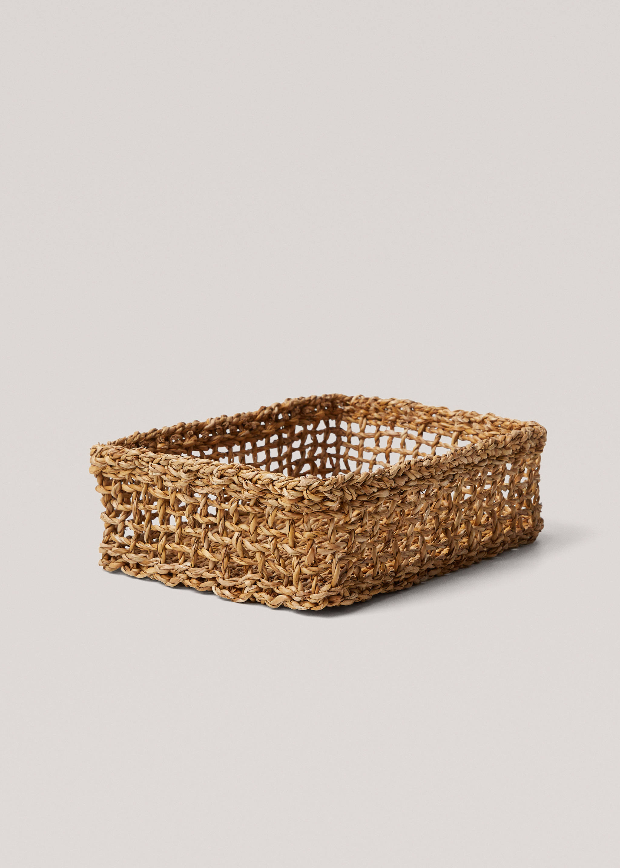 Cesta retangular de fibras naturais 25 x 35 cm - Pormenor do artigo 1