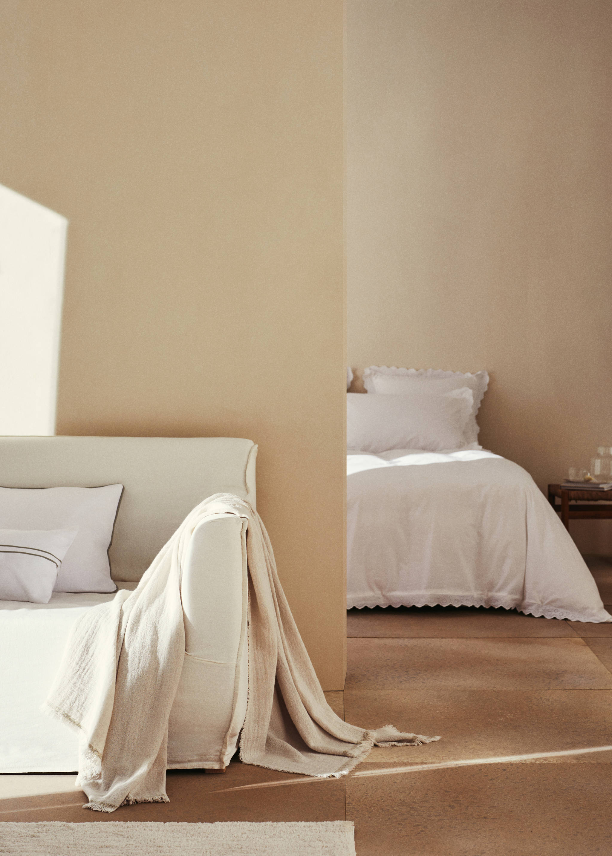 Cotton and linen blanket 130x180cm - Details of the article 6