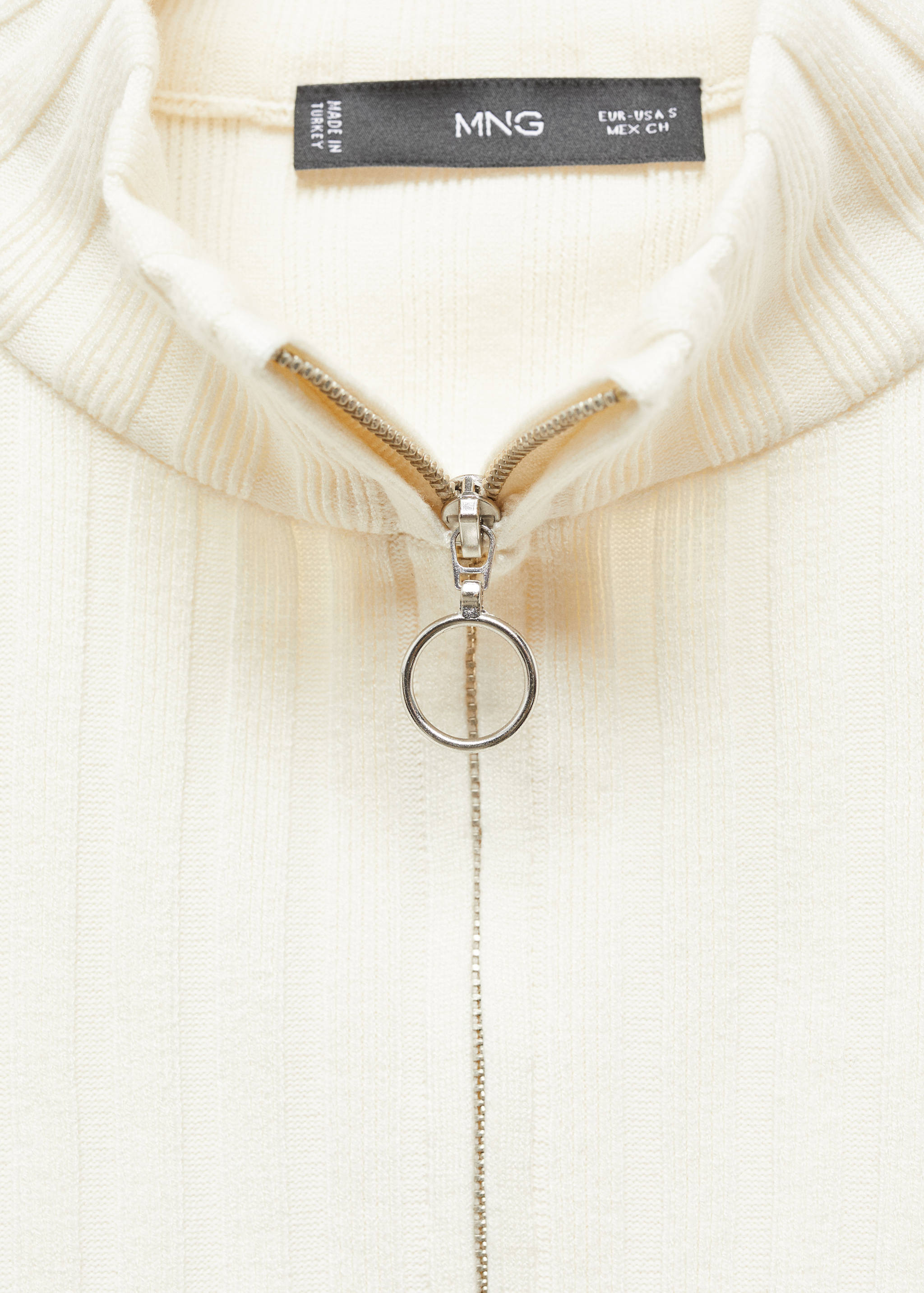 Zipper crop cardigan - Details of the article 8