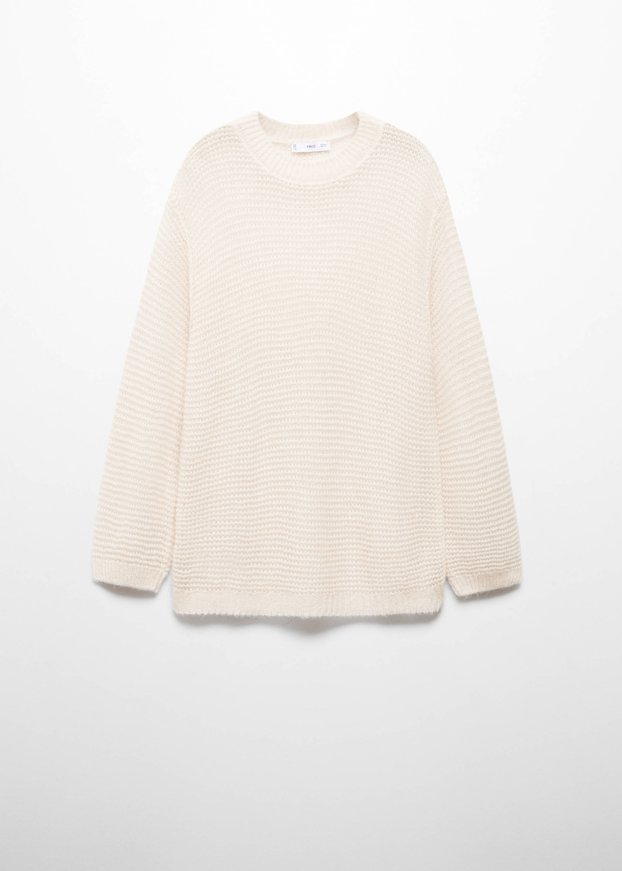 Oversized Oversized sweater with lace design - Article without model