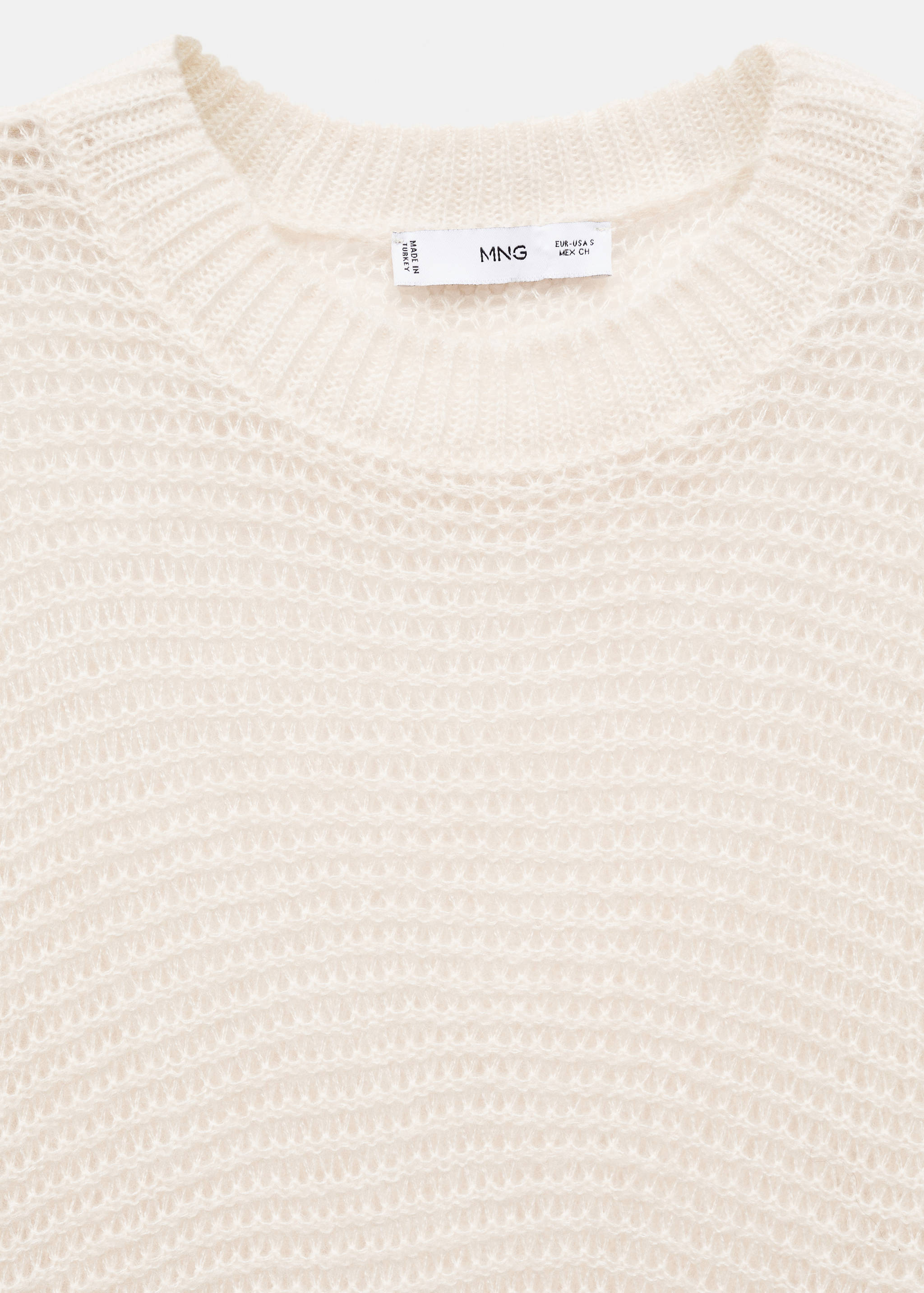 Oversized Oversized sweater with lace design - Details of the article 8