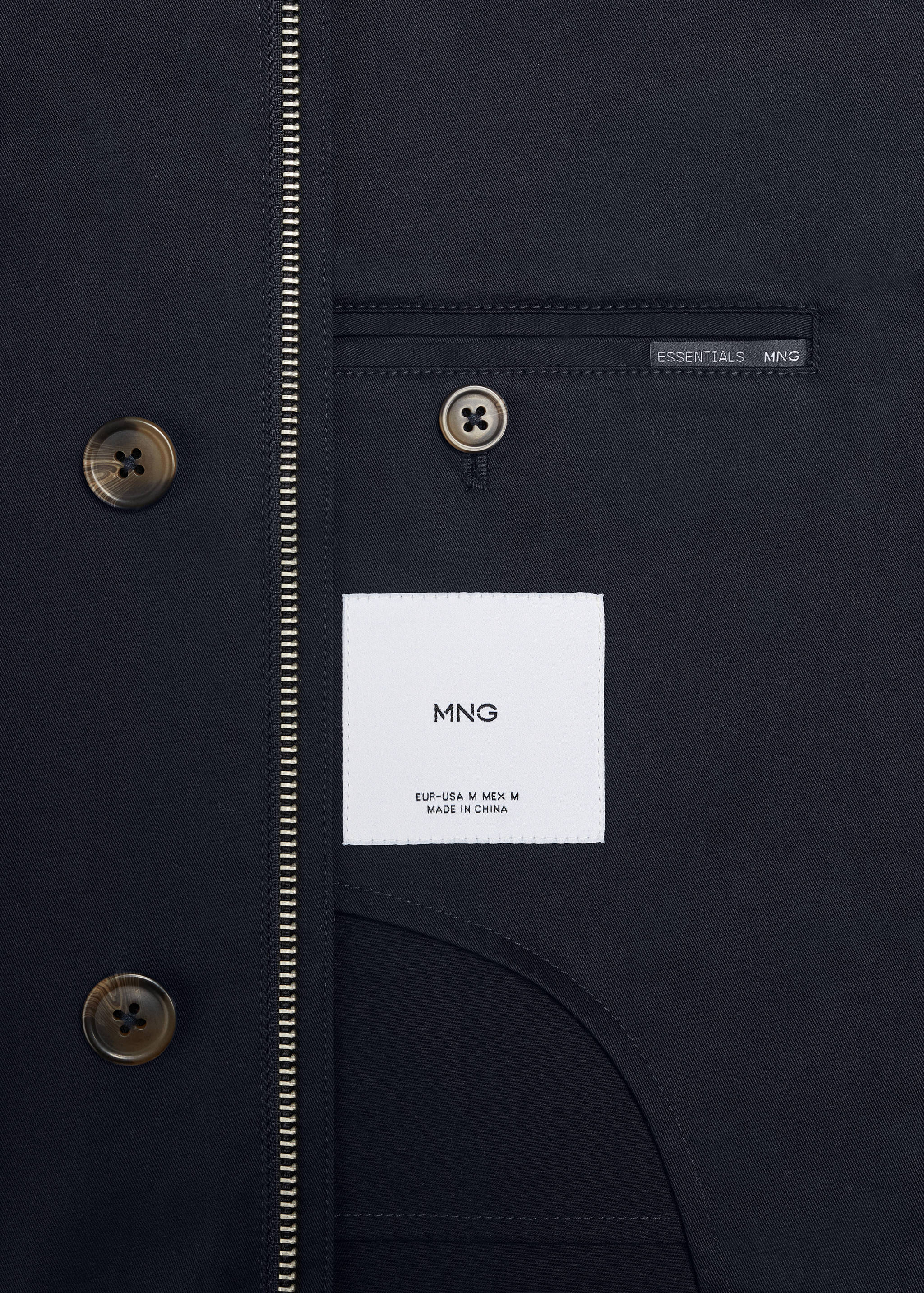 Pocketed cotton overshirt - Details of the article 0