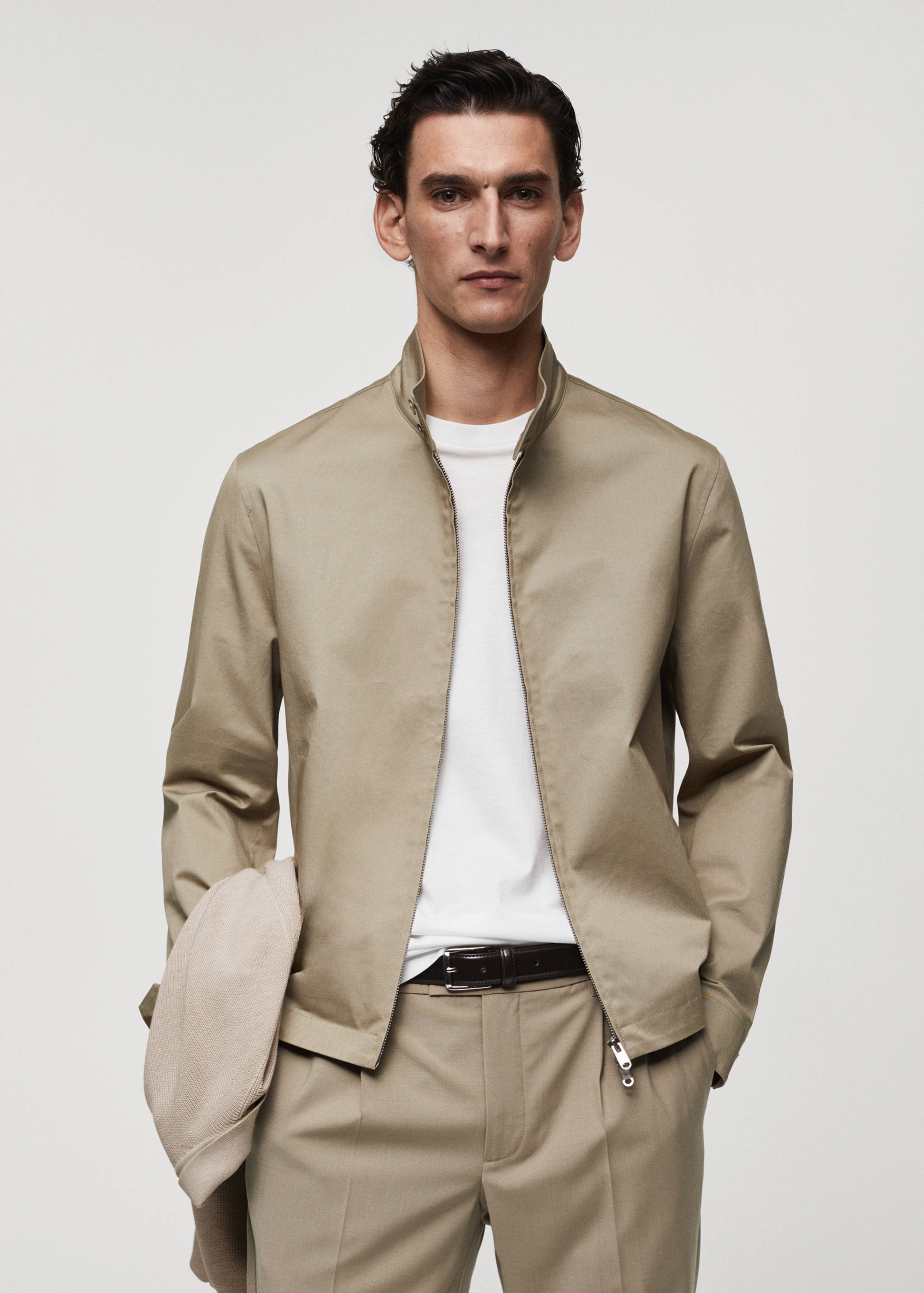 Zipper cotton jacket - Medium plane