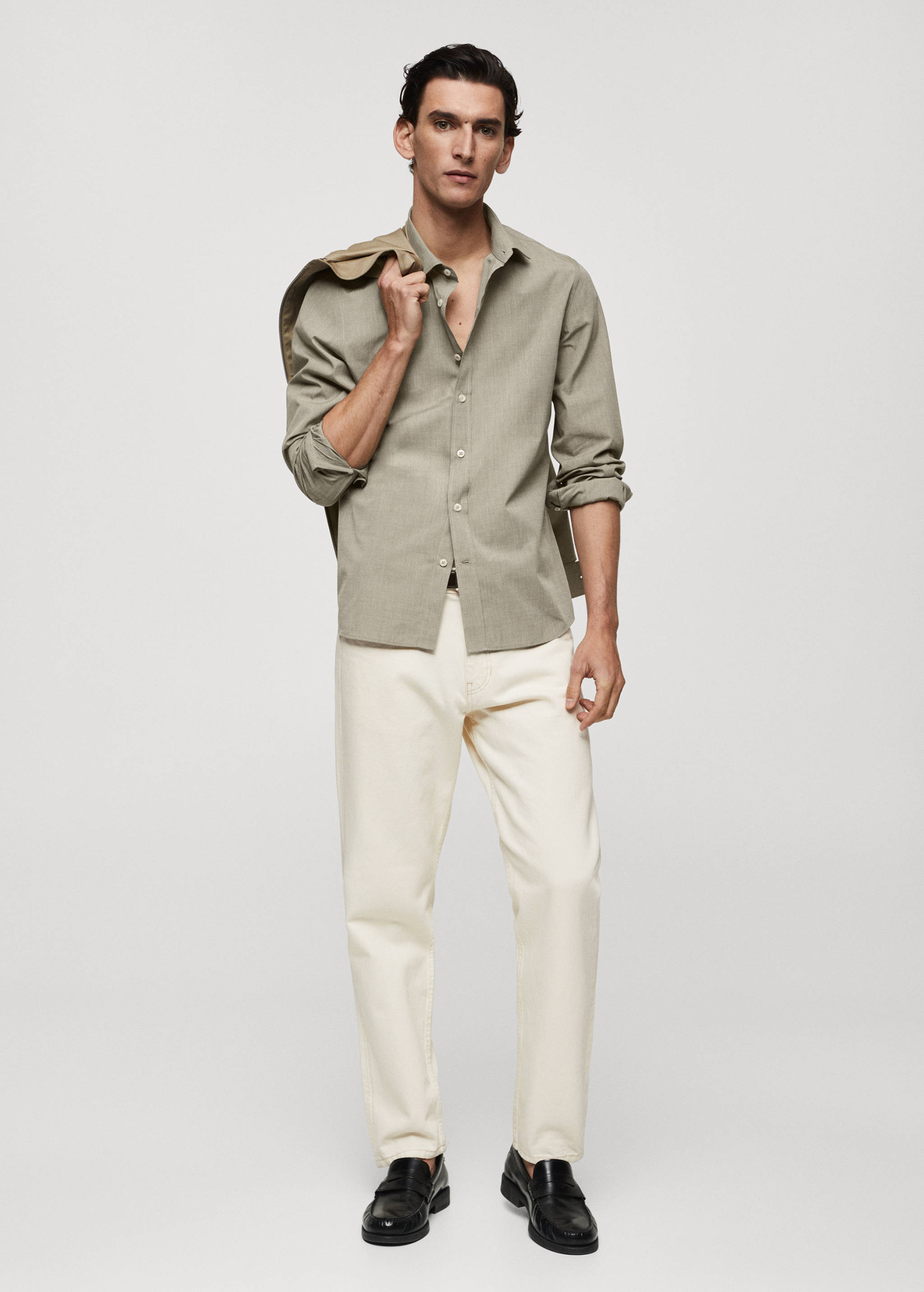 Fil-à-fil cotton shirt - General plane