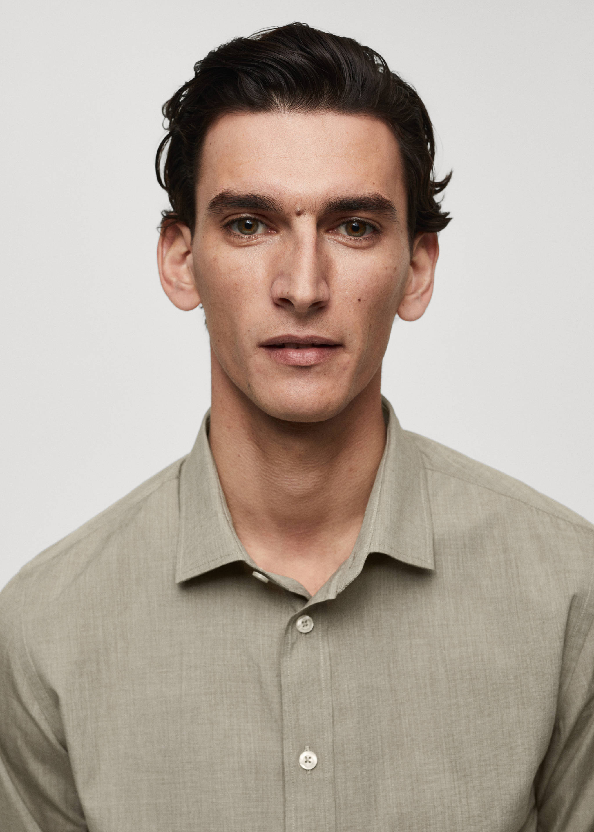 Fil-à-fil cotton shirt - Details of the article 1