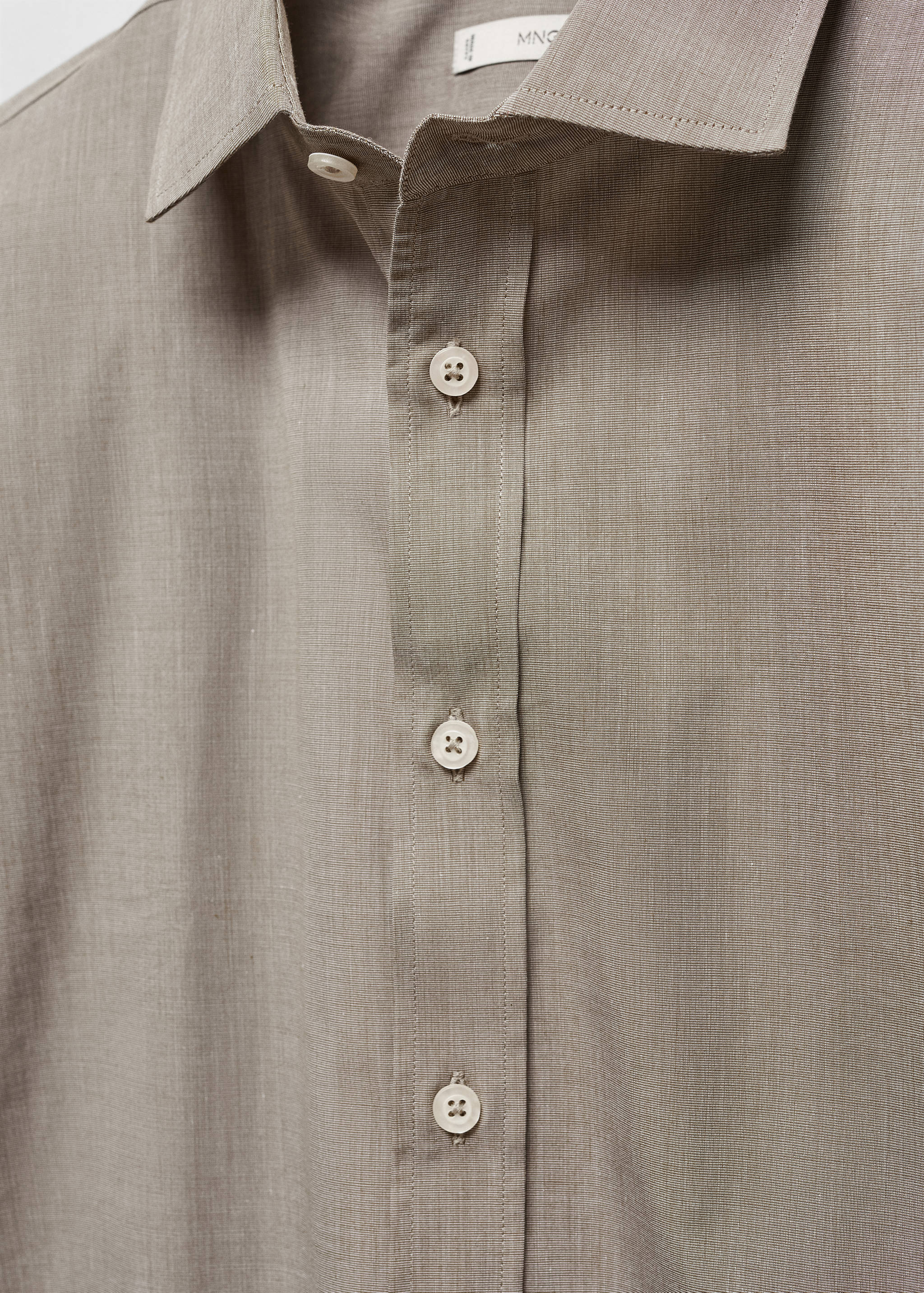 Fil-à-fil cotton shirt - Details of the article 8