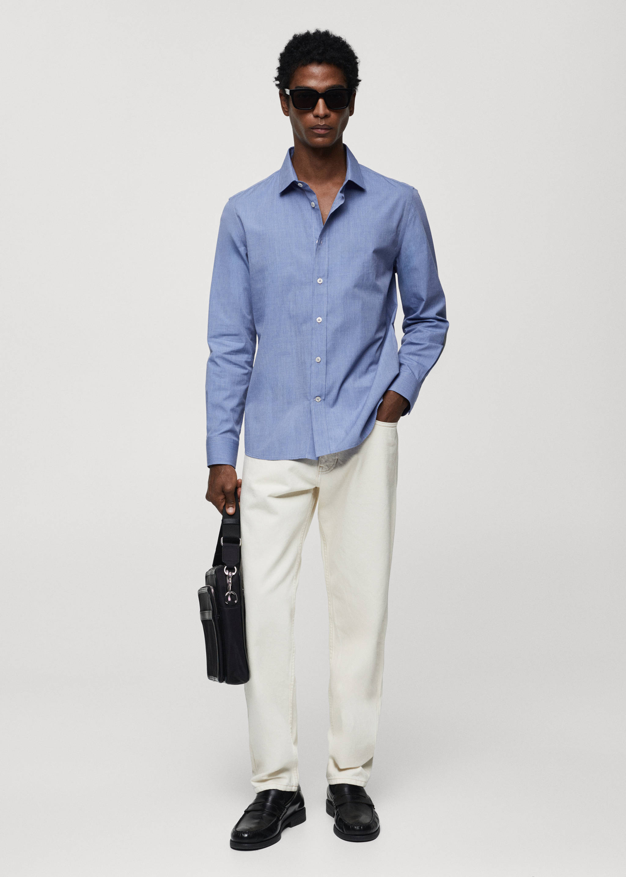 Fil-à-fil cotton shirt - General plane