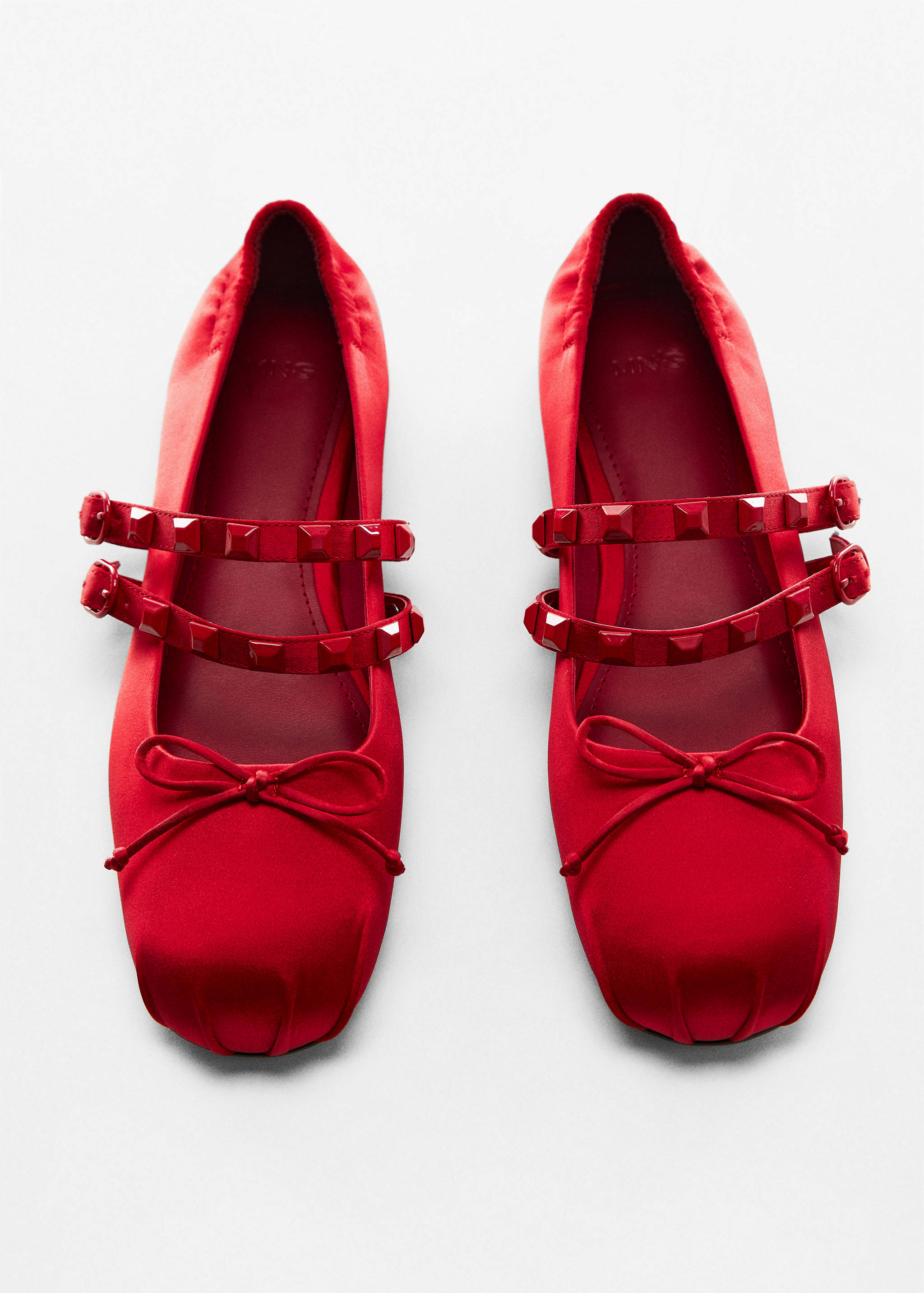 Satin ballet flats with studs - Details of the article 5