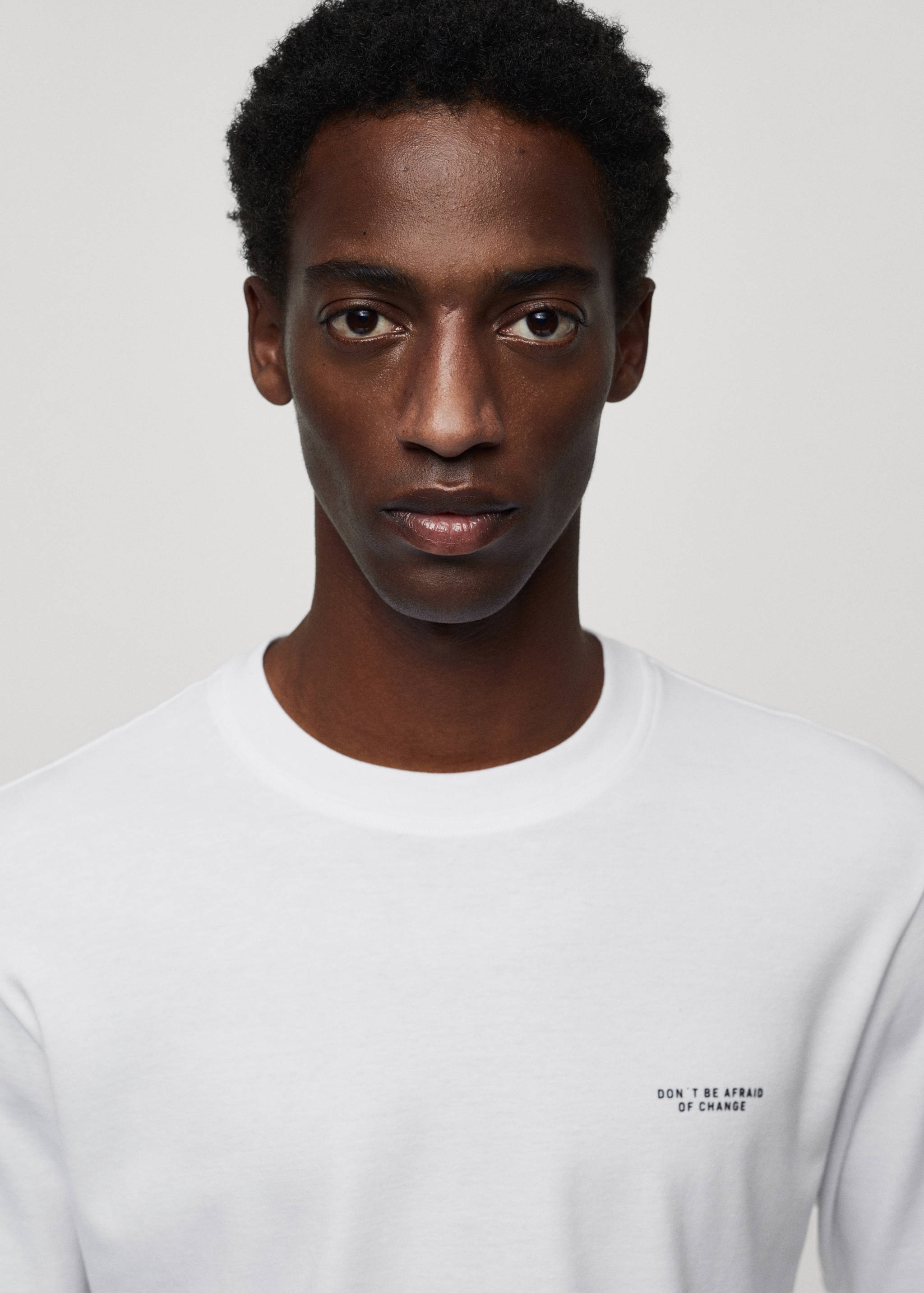 T-shirt 100 % coton détail imprimé - Détail de l'article 1
