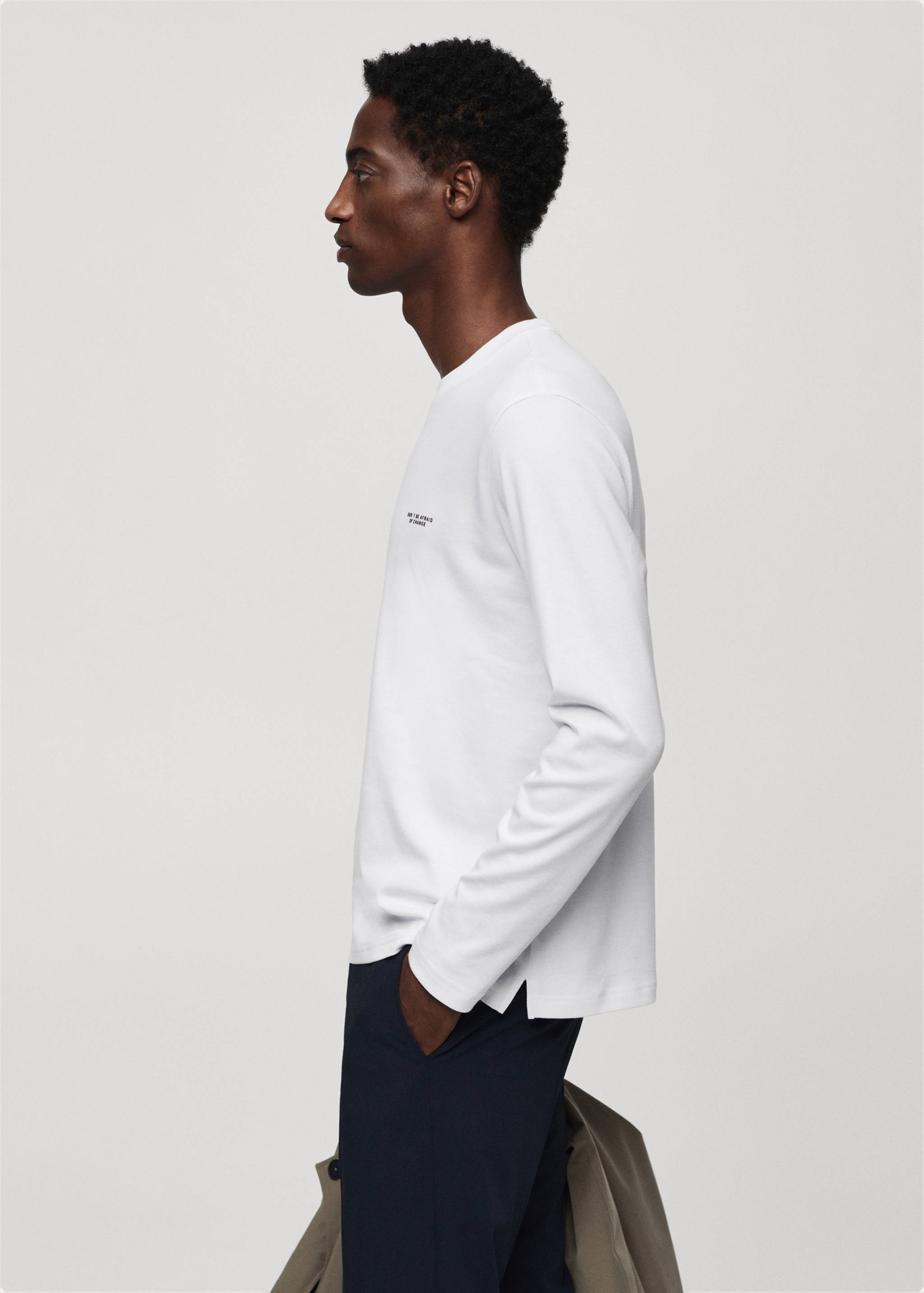 T-shirt 100 % coton détail imprimé - Détail de l'article 2