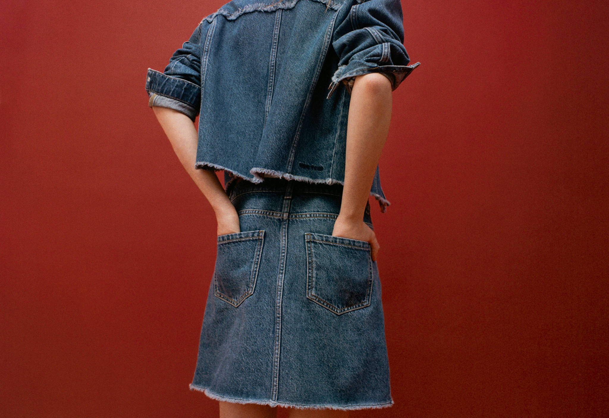 Denim skirt - Panoramic plane