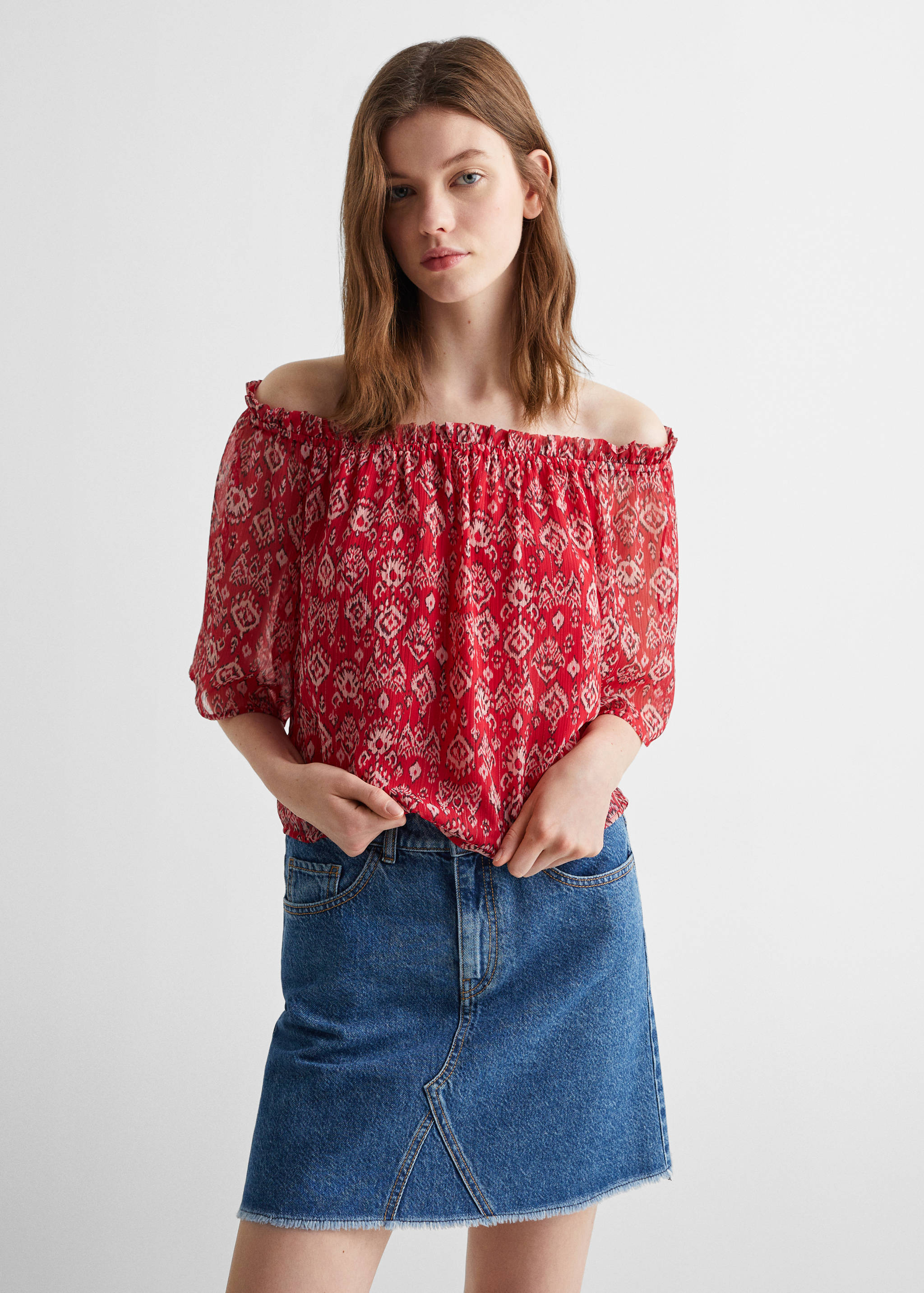Off shoulders blouse - Medium plane