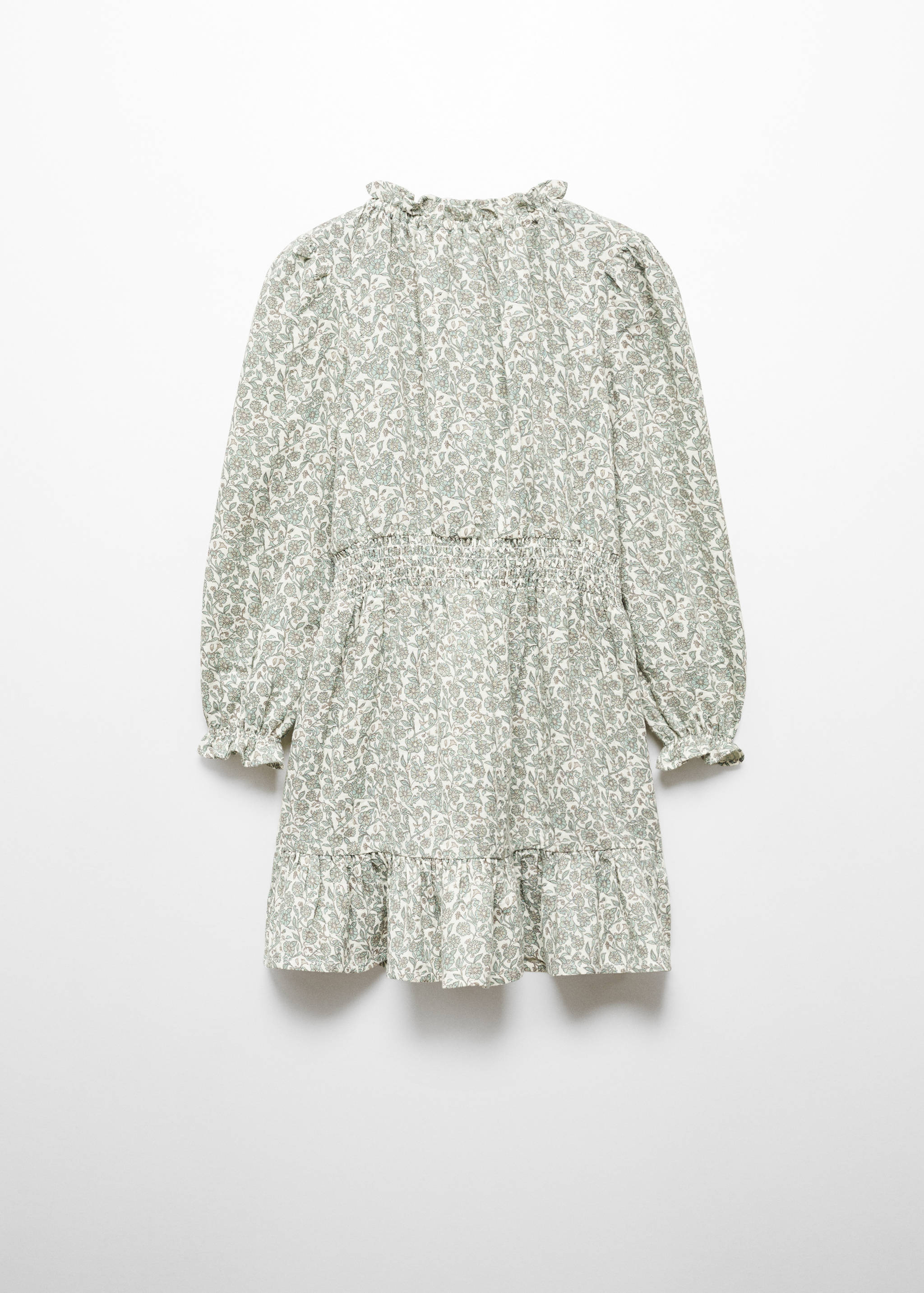 Ruffled printed dress - Reverse of the article