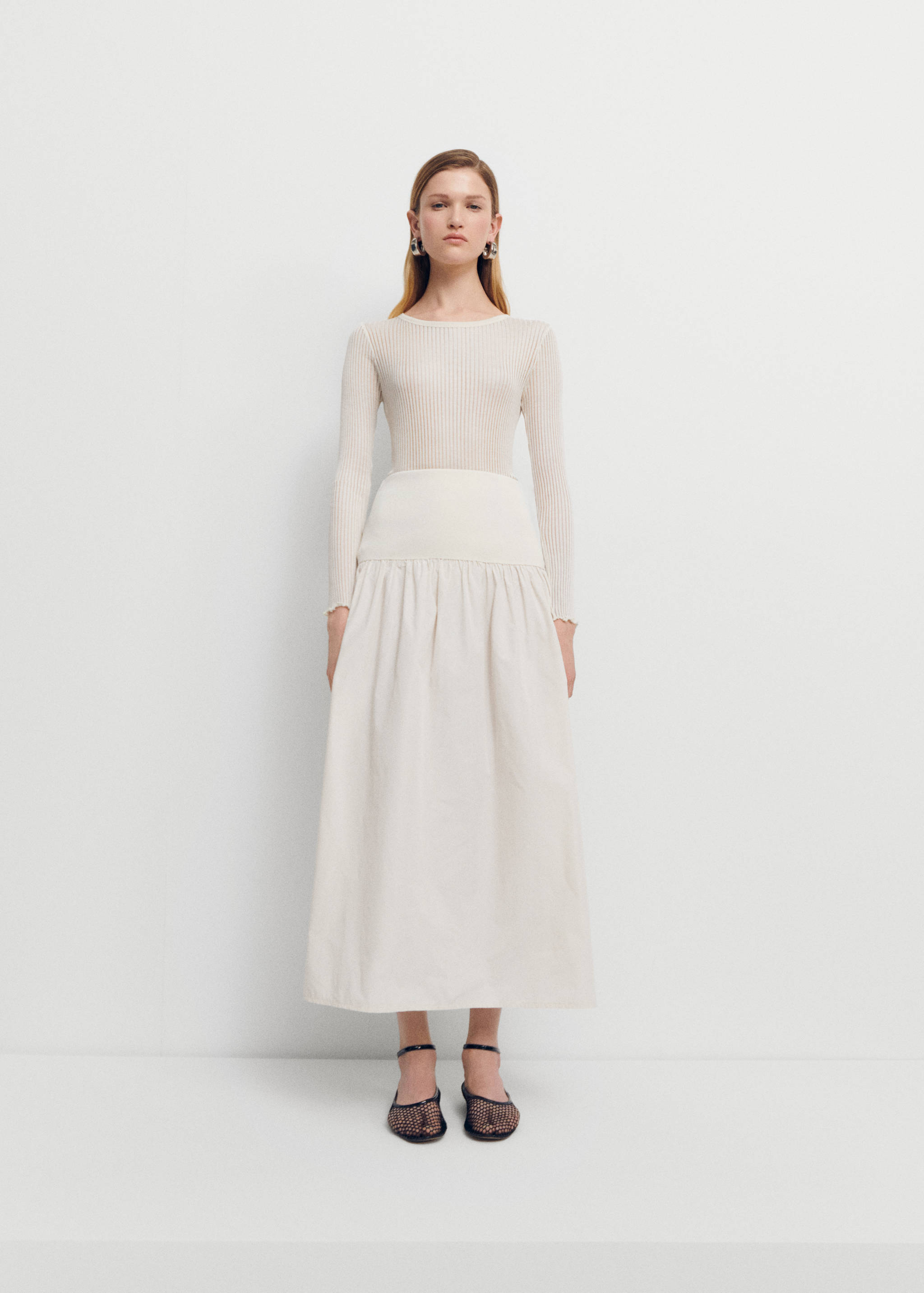 Long sleeve silk t-shirt - General plane