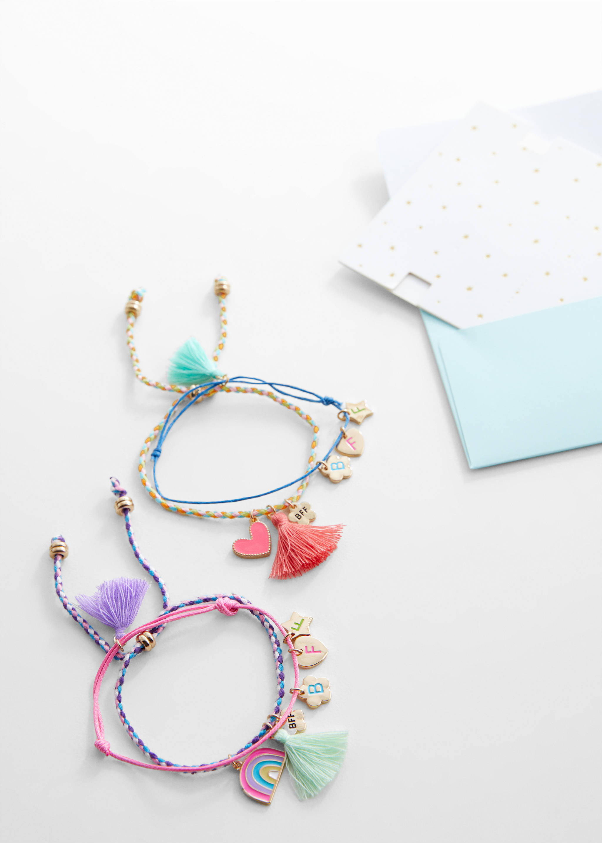 Pack of 4 Best Friends bracelets - Medium plane, Lilac. Ref: 67044778-00.