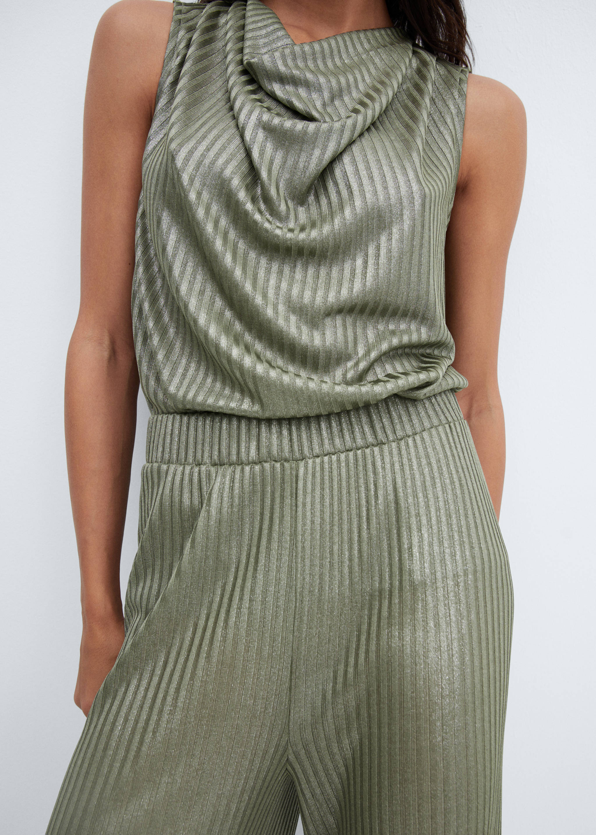 Pantalon wideleg taille élastique - Détail de l'article 6