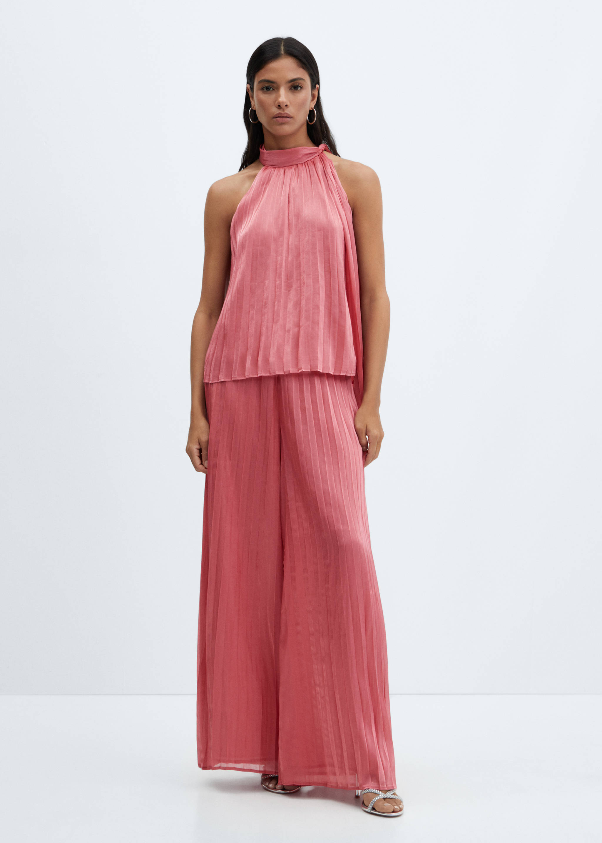 Blusa plisada lazo - Plano general