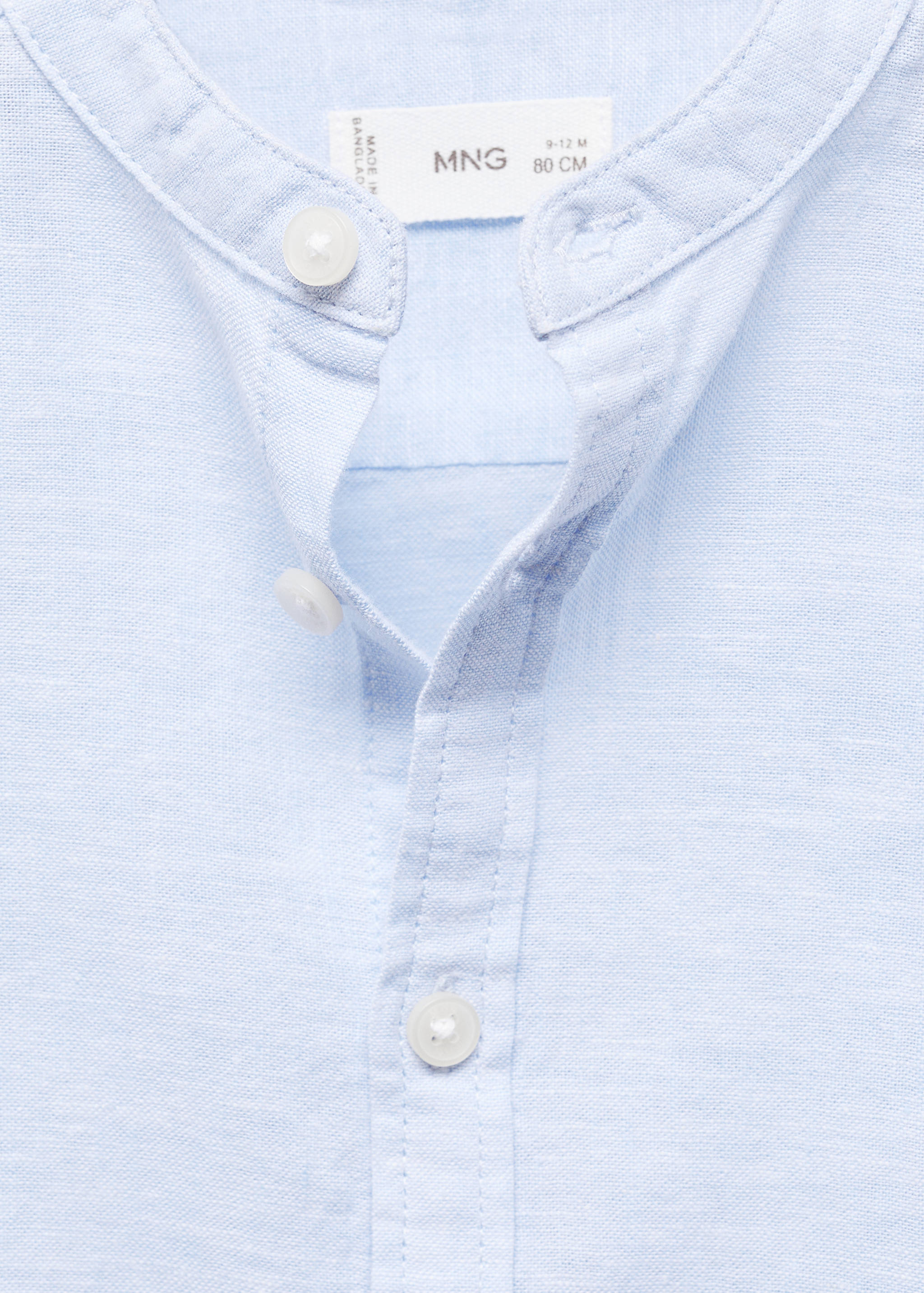 Camisa lino cuello mao - Detalle del artículo 8