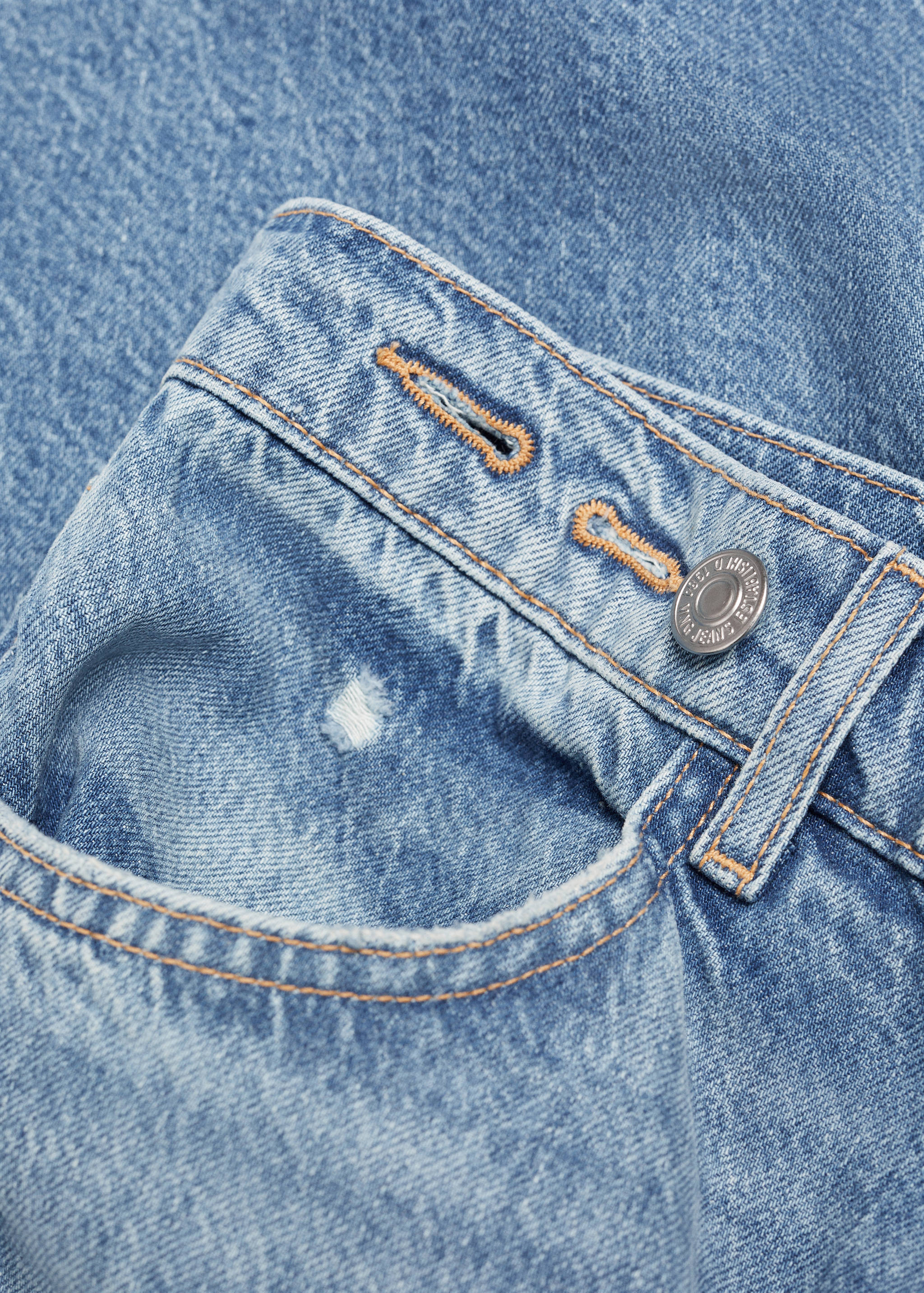 Loose mid-rise wide leg jeans - Details of the article 8